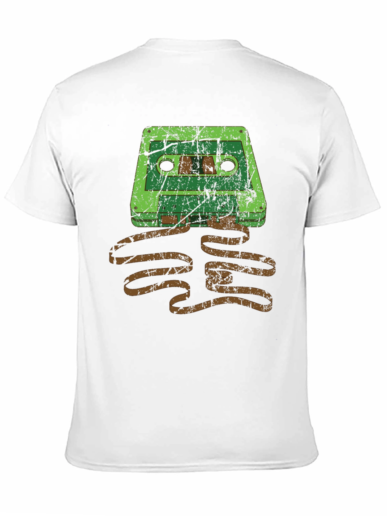 Black Retro Cassette Tape Graphic T-Shirt view 11