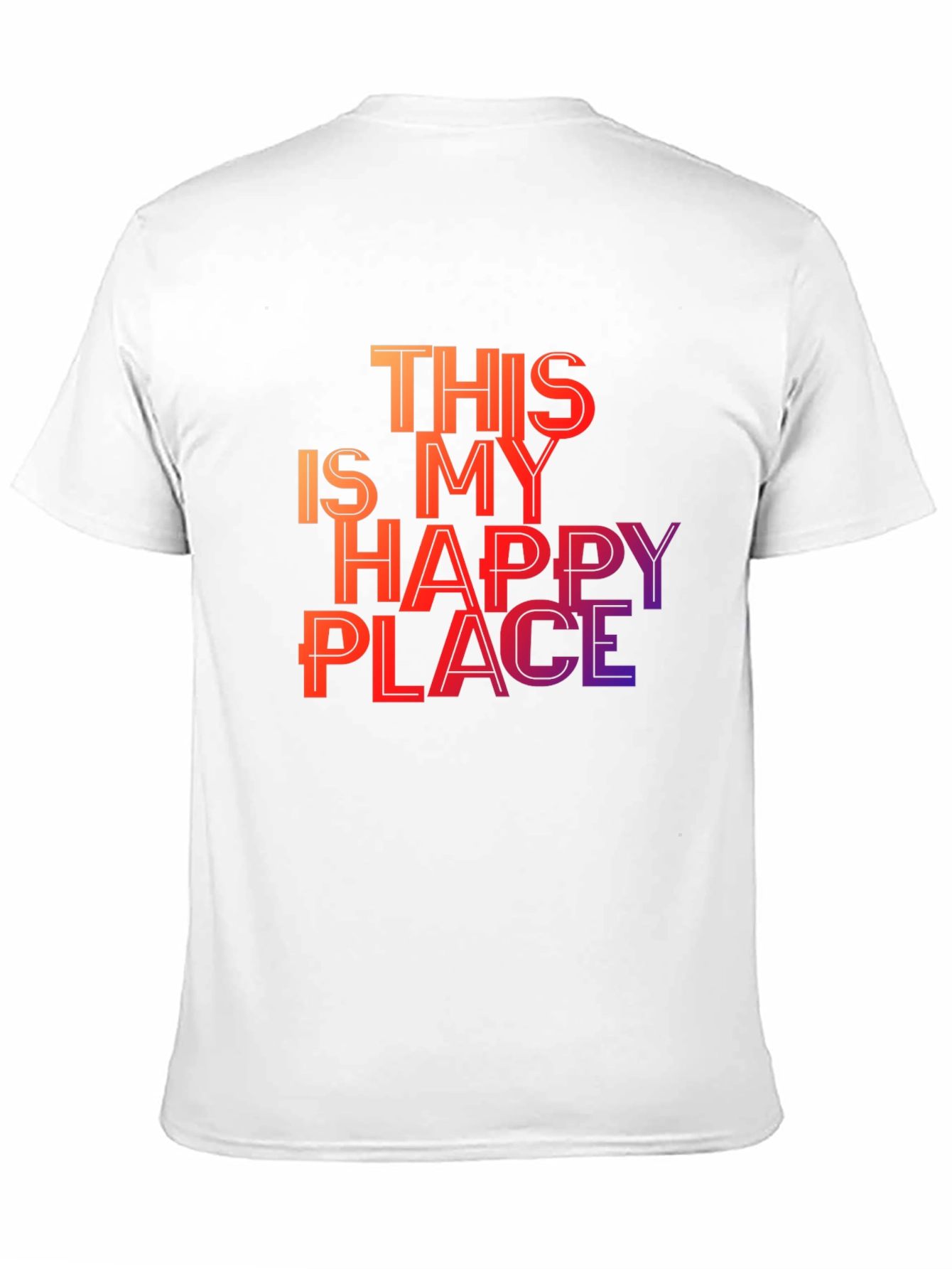 Black Happy Place Graphic T-Shirt - Unisex view 11
