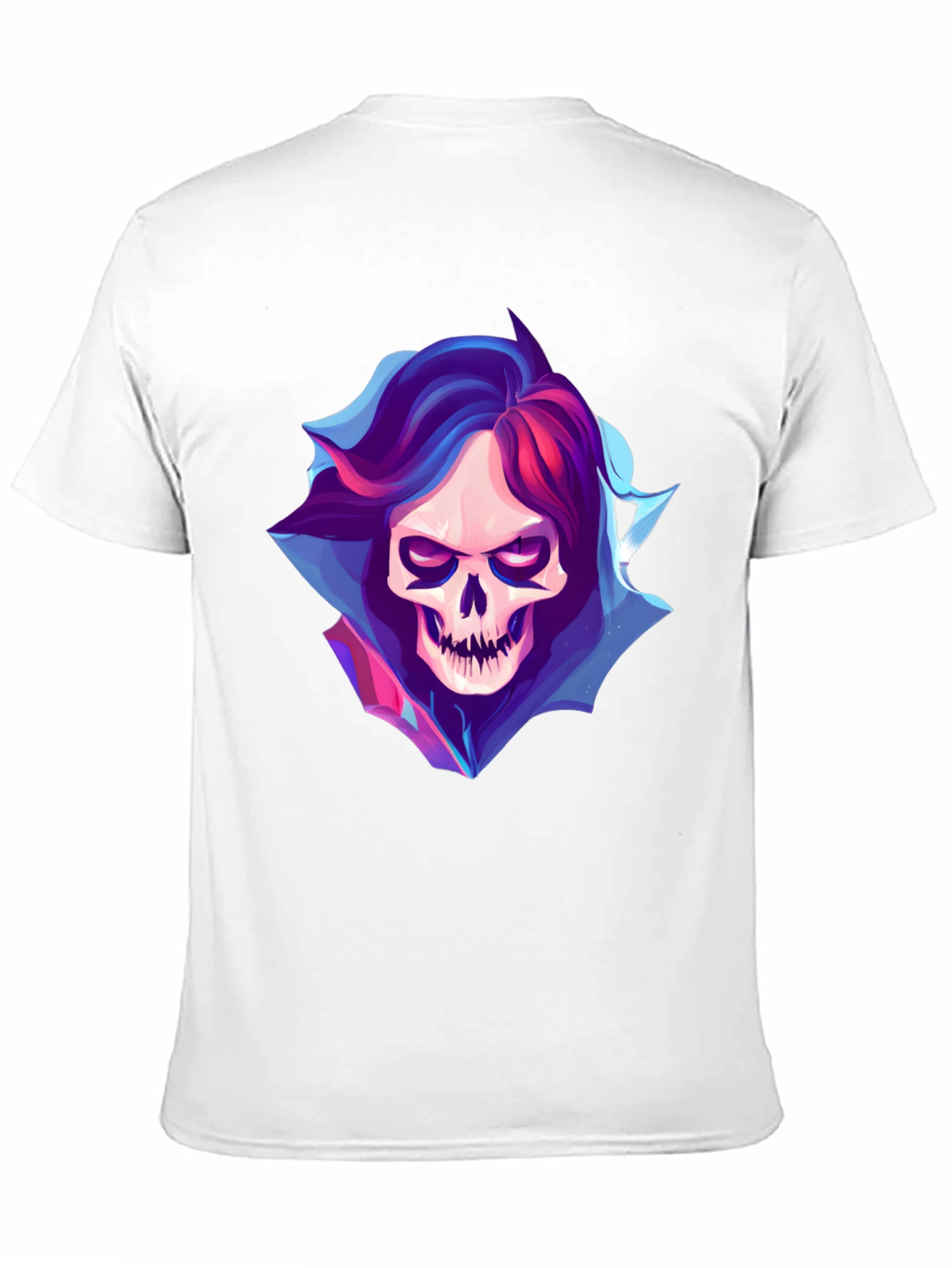 Black Grim Reaper Skull Graphic Black T-Shirt view 11