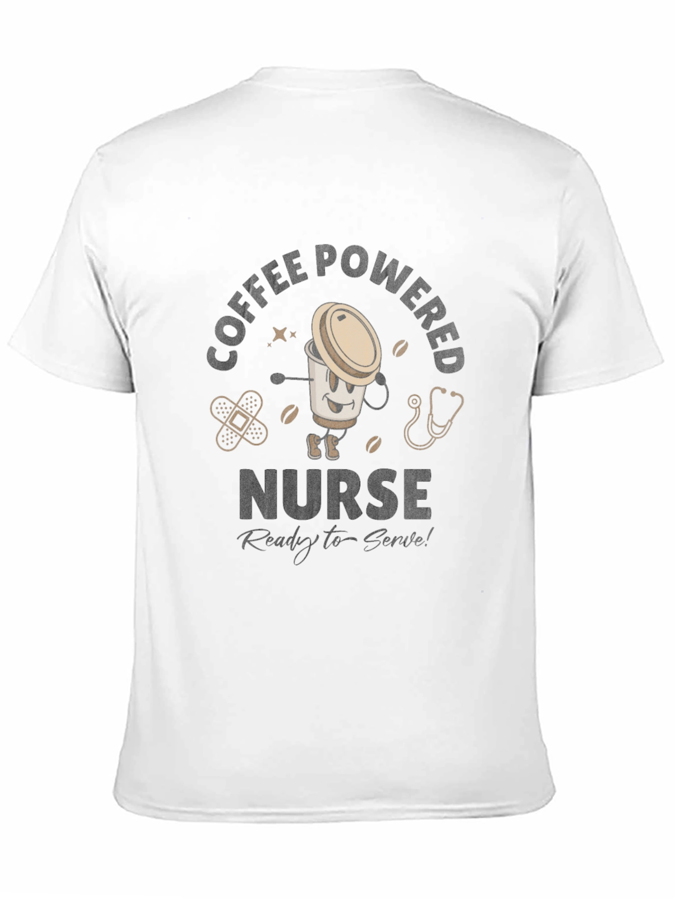 Black Coffee Loving Nurse Graphic Tee view 11