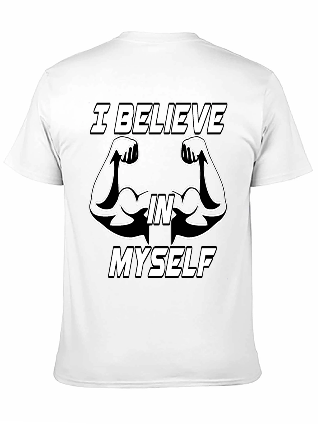 Black Believe In Myself Graphic Tee - Black view 11
