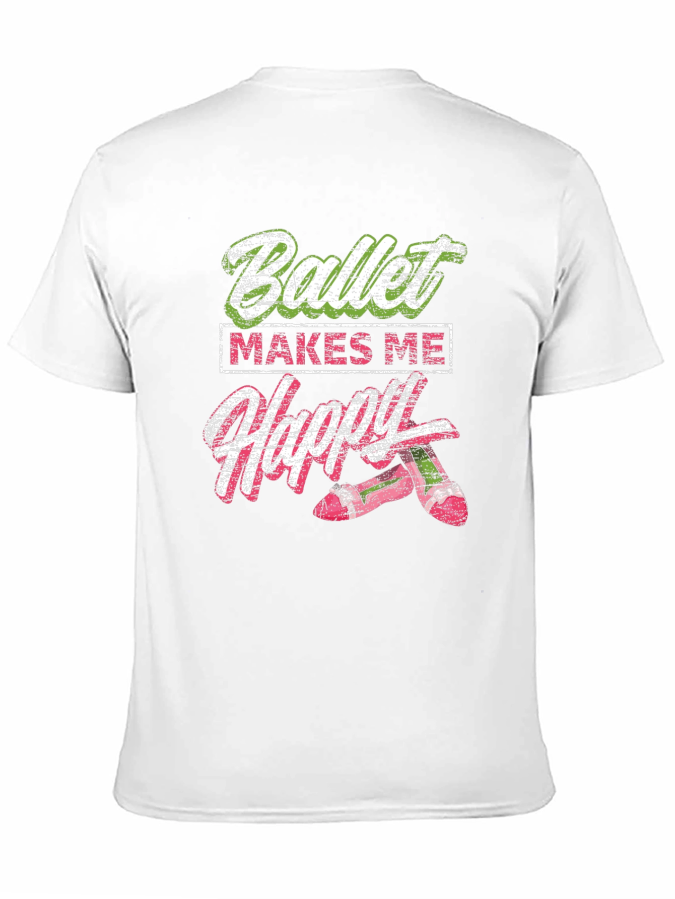 Black Ballet Makes Me Happy T-Shirt view 11