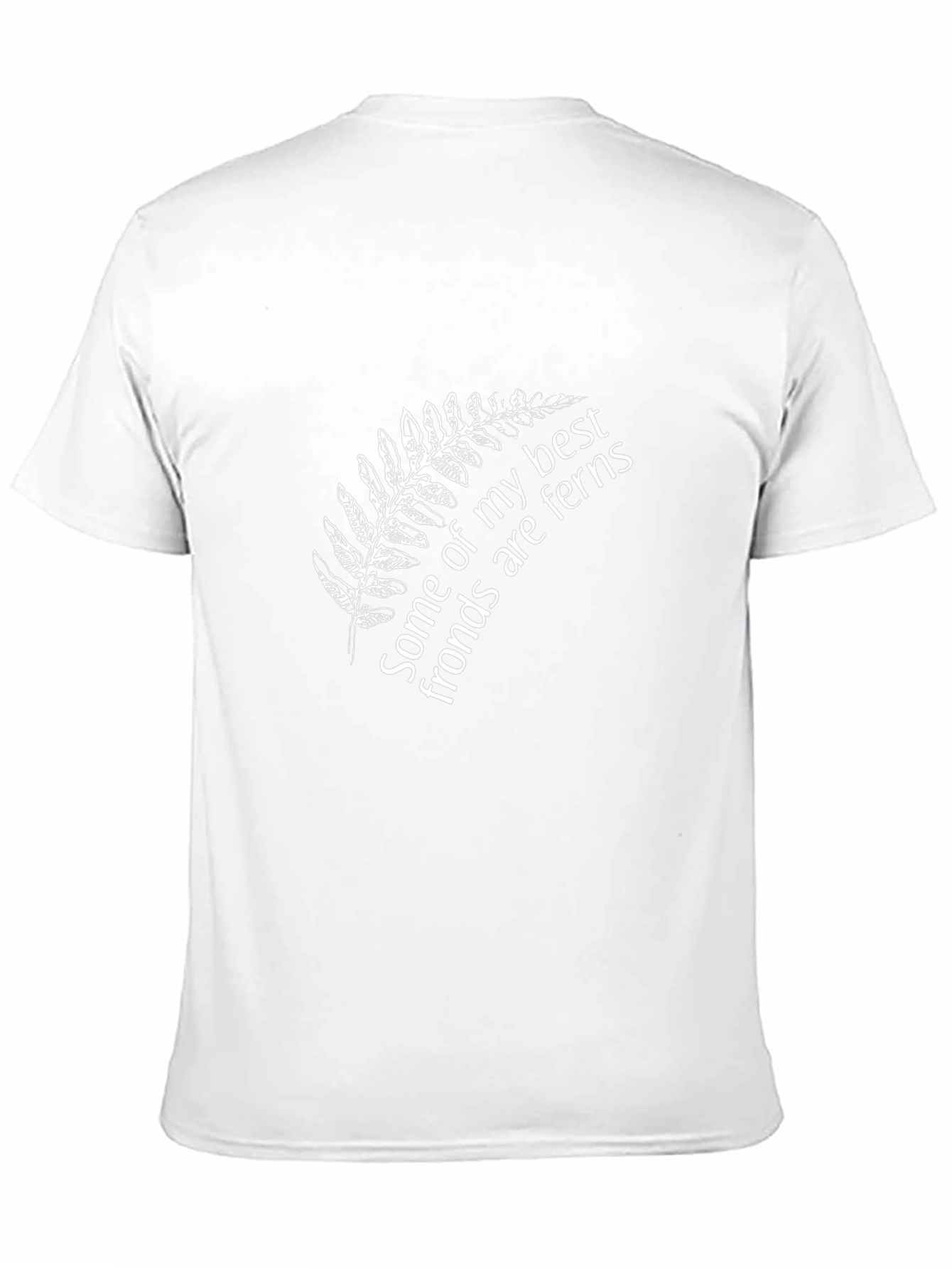 Black Fern Fronds T-Shirt - Best Friends Nature Tee view 11