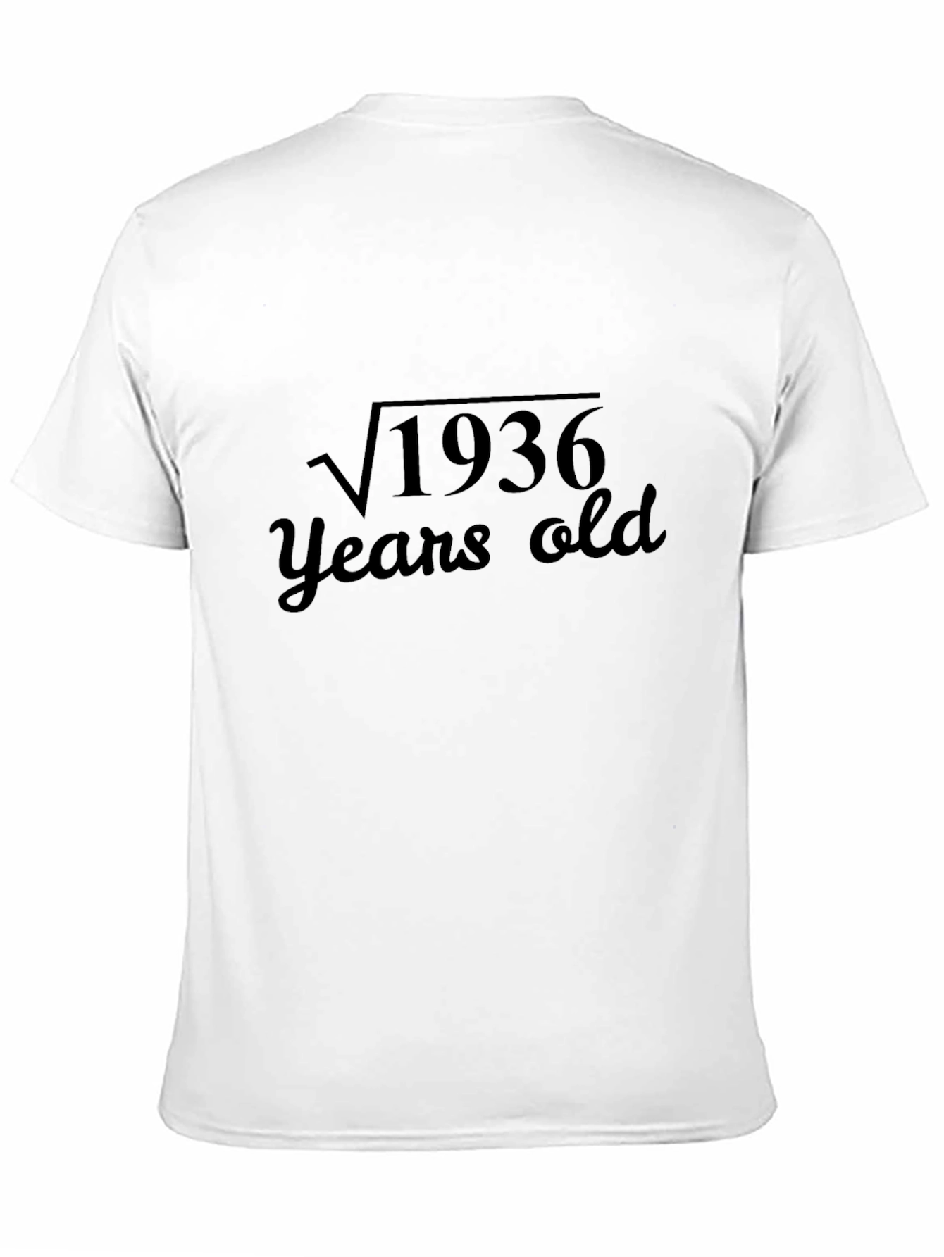 Black Math Humor T-Shirt: Square Root of 1936 Years Old view 11