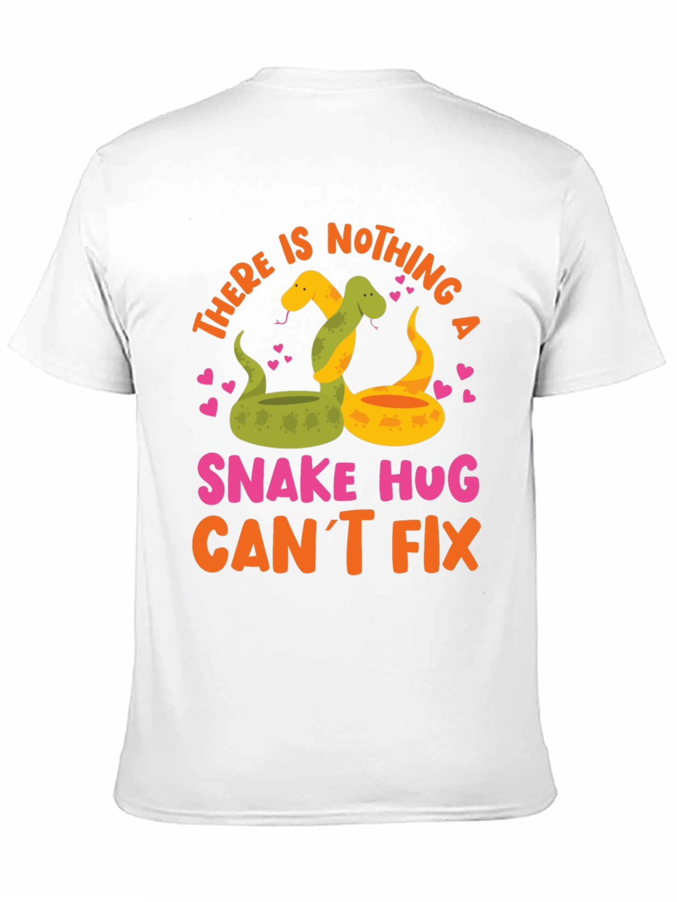 Black Snake Hugs T-Shirt - Funny Graphic Tee view 11