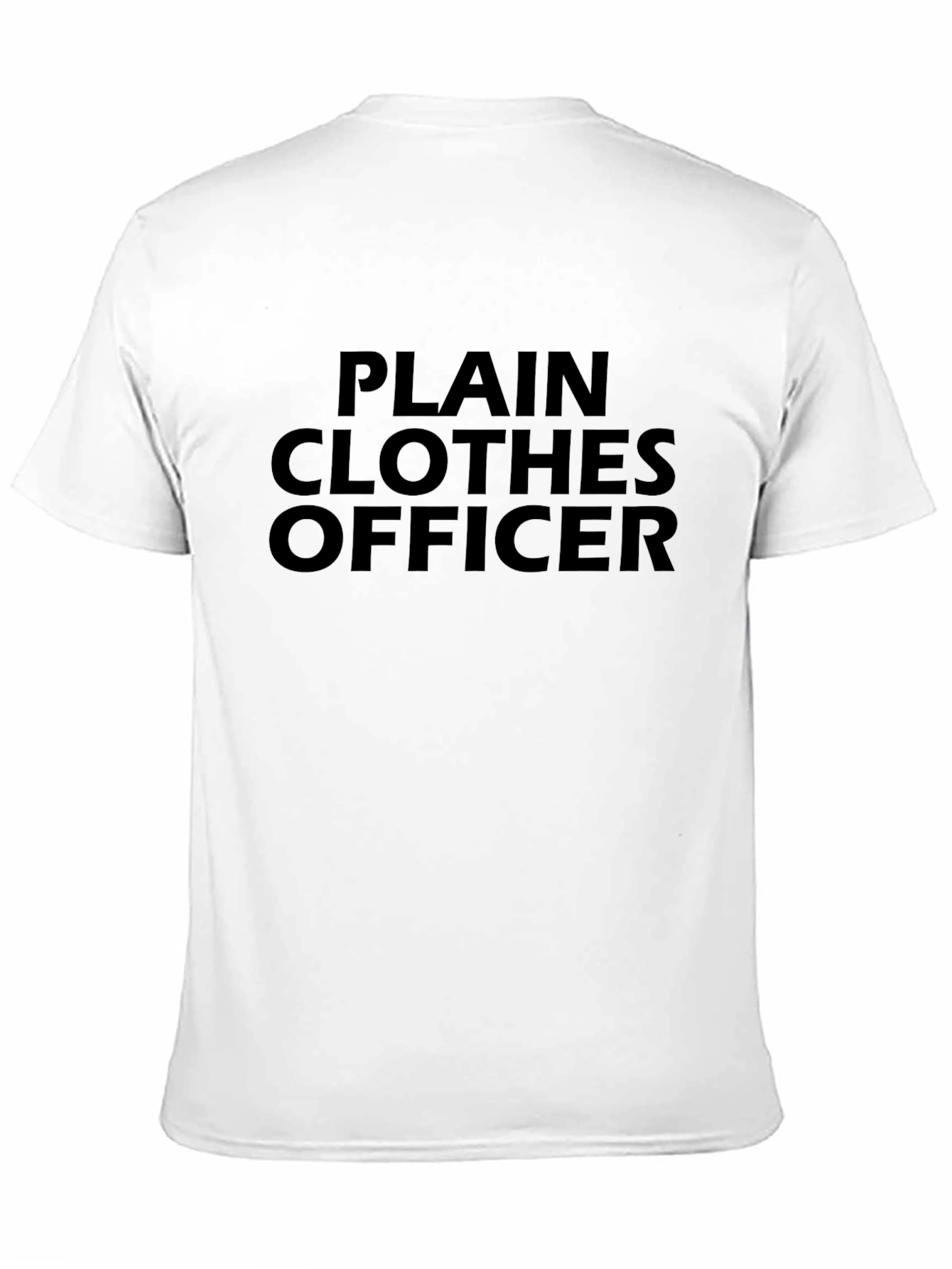 Black Plain Clothes Officer Graphic Tee view 11