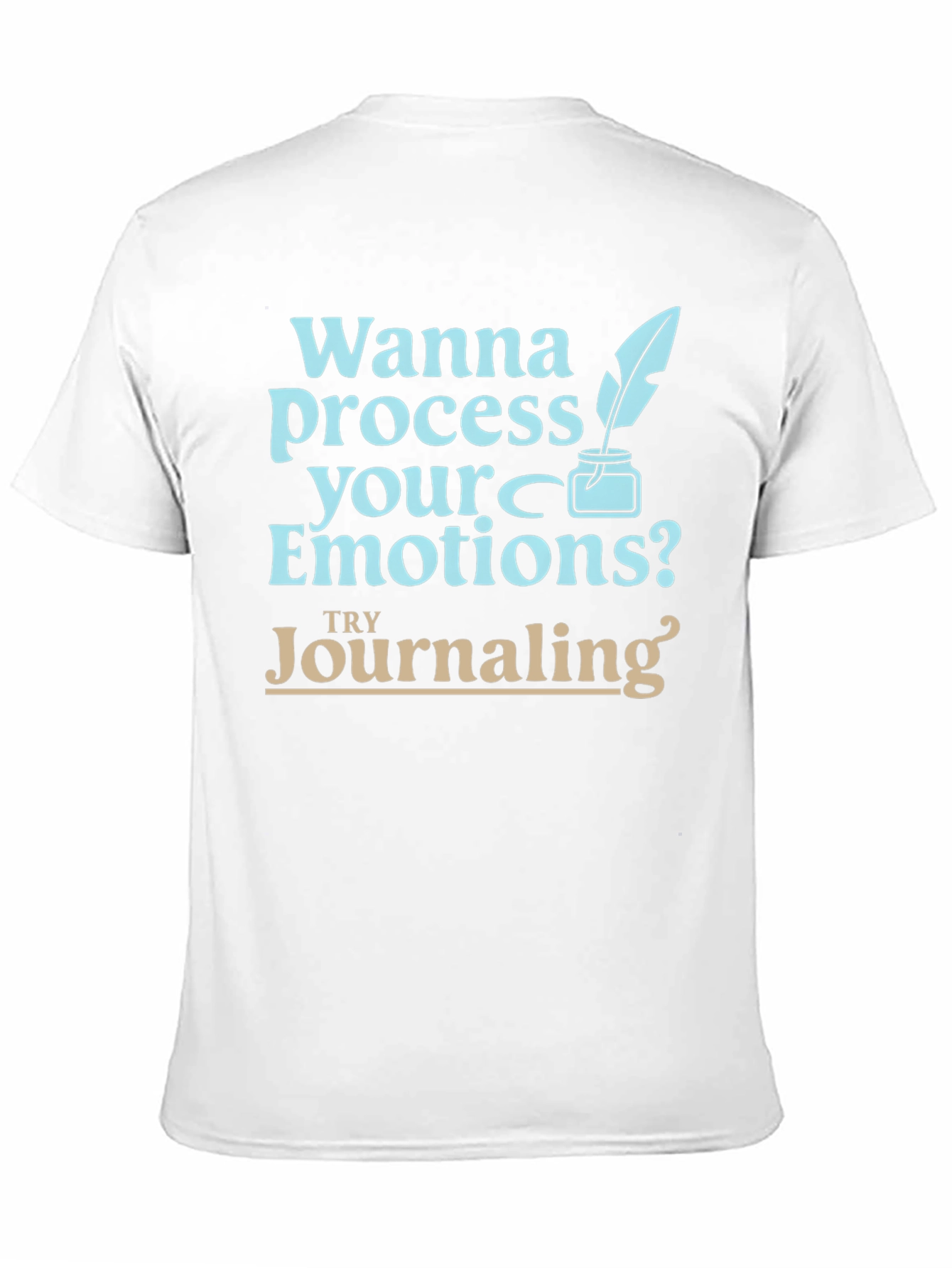 Black Process Emotions Journaling Graphic Tee view 11