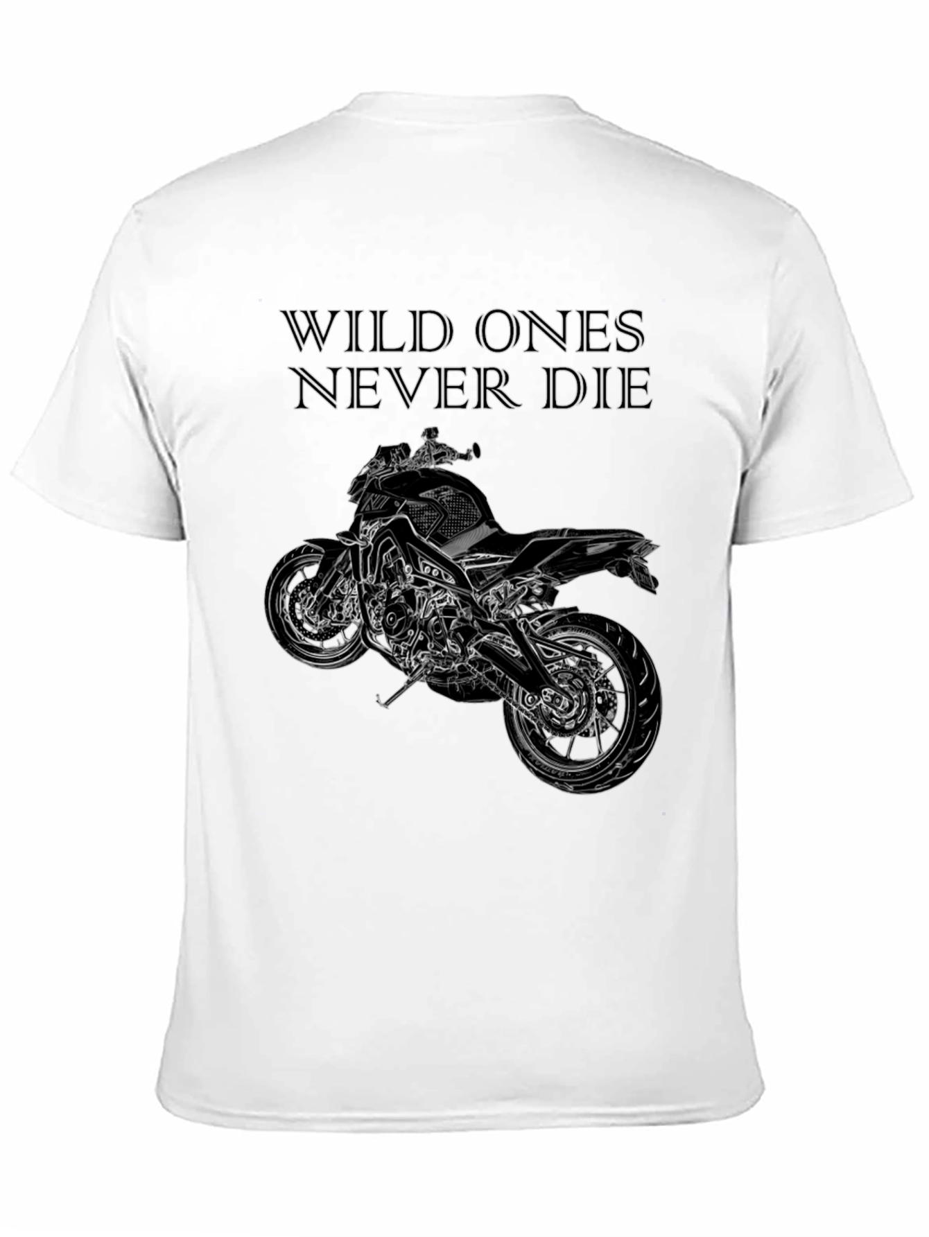 Black Wild Ones Motorcycle Graphic Tee view 11