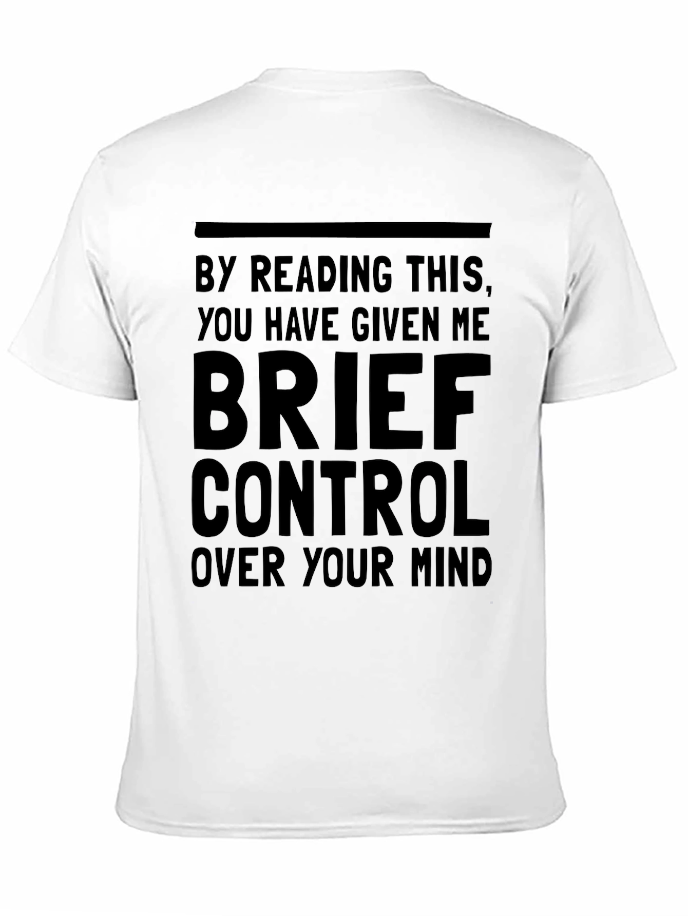 Black Mind Control Black Graphic T-Shirt view 11