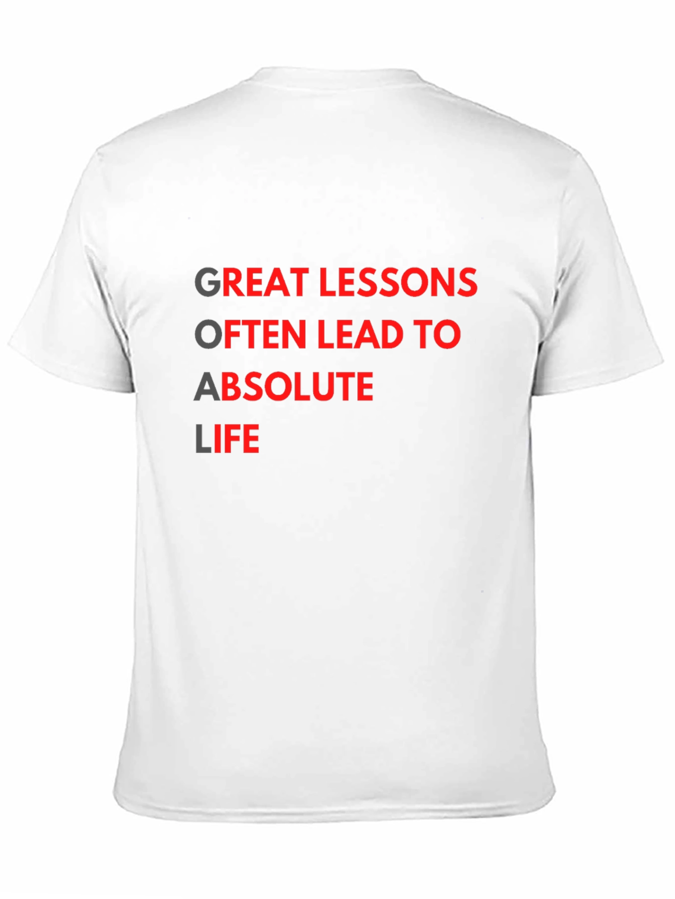 Black Motivational Goal Getter Black T-Shirt view 11