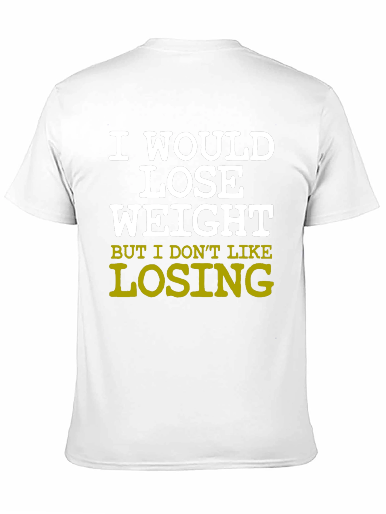 Black Funny Sarcastic Weight Loss T-Shirt view 11
