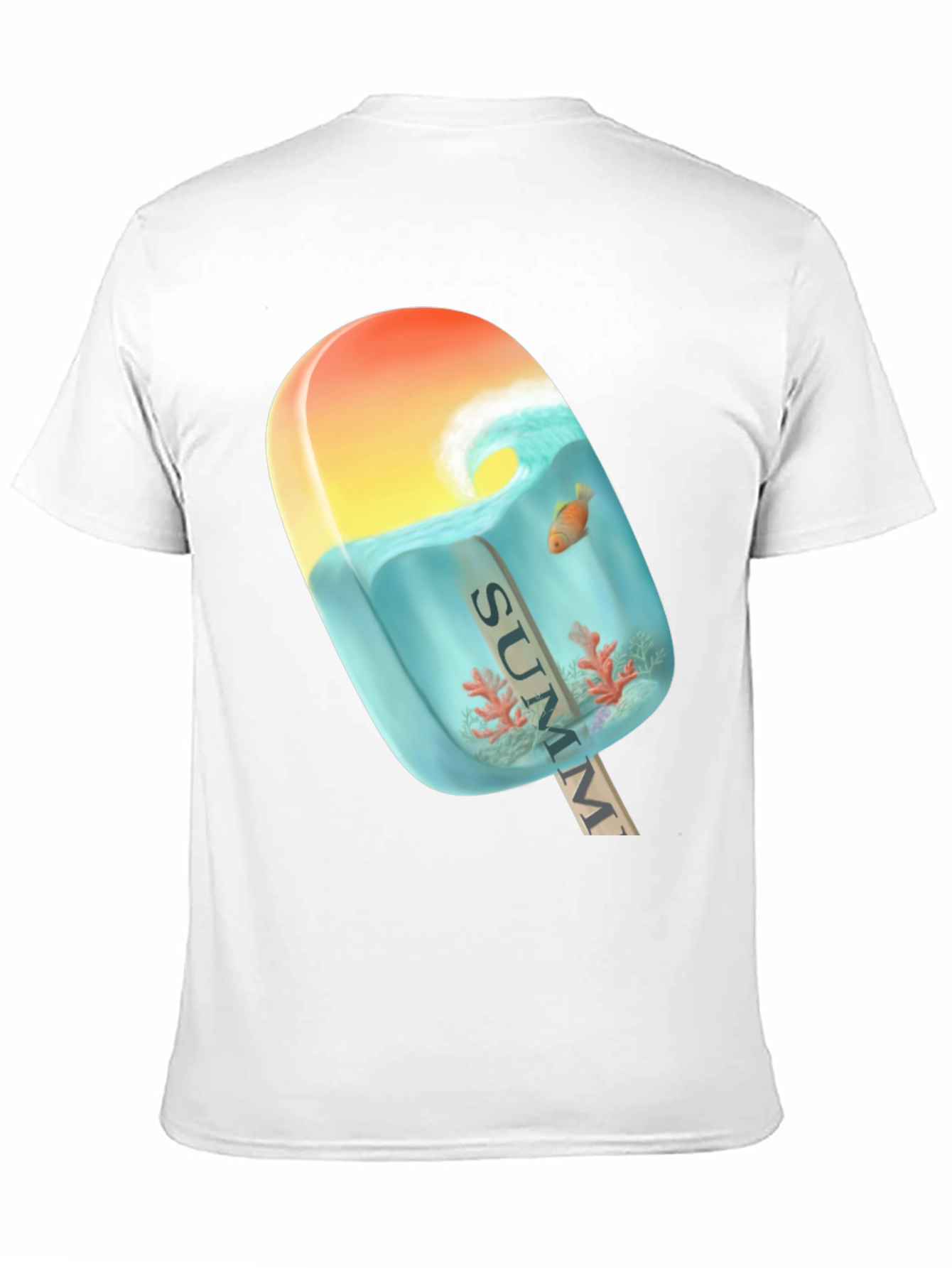 Black Summer Popsicle Graphic Tee - Beach Vibe T-Shirt view 11