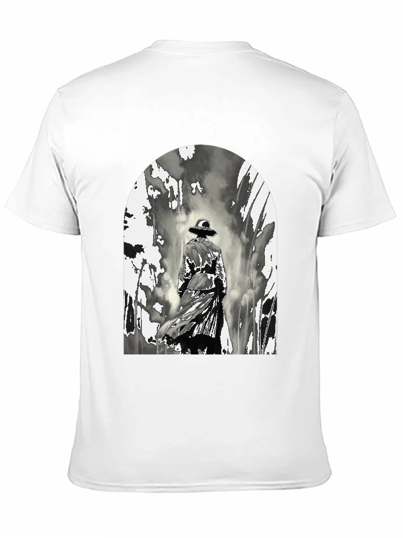 Black Noir Detective Graphic T-Shirt view 11