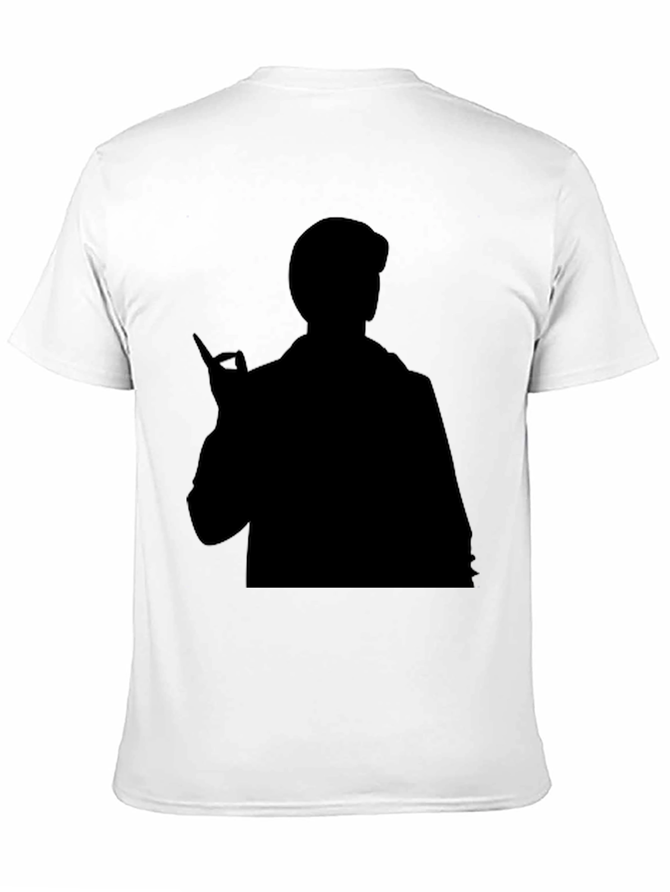 Black Silhouette Graphic Tee - Men's Black T-Shirt view 11