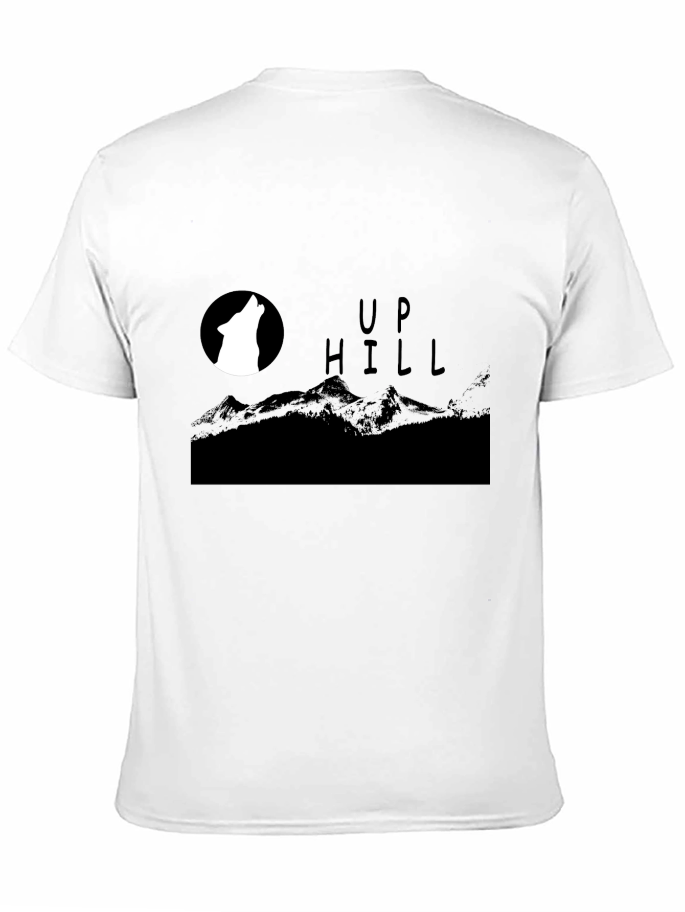 Black Men's Black 'Up Hill' Graphic Tee view 11
