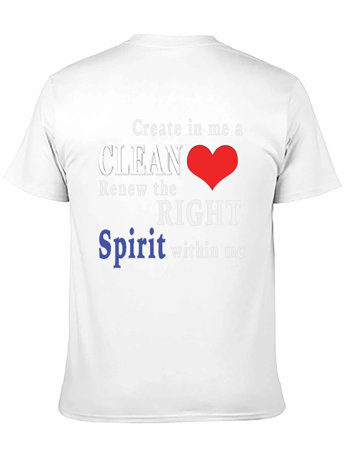 Black Clean Heart T-Shirt - Christian Inspired Design view 11