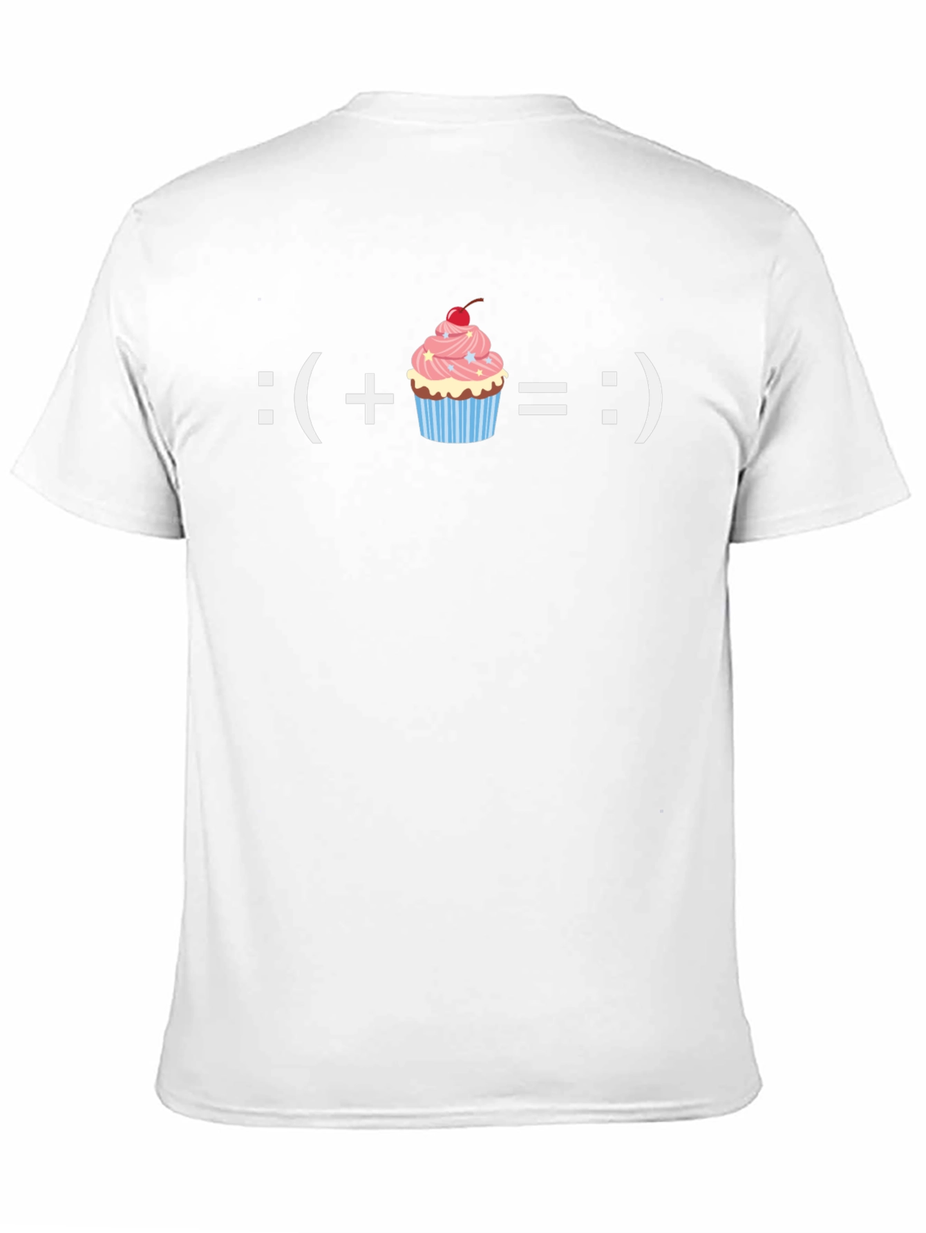Black Funny Cupcake Equation Graphic T-Shirt view 11
