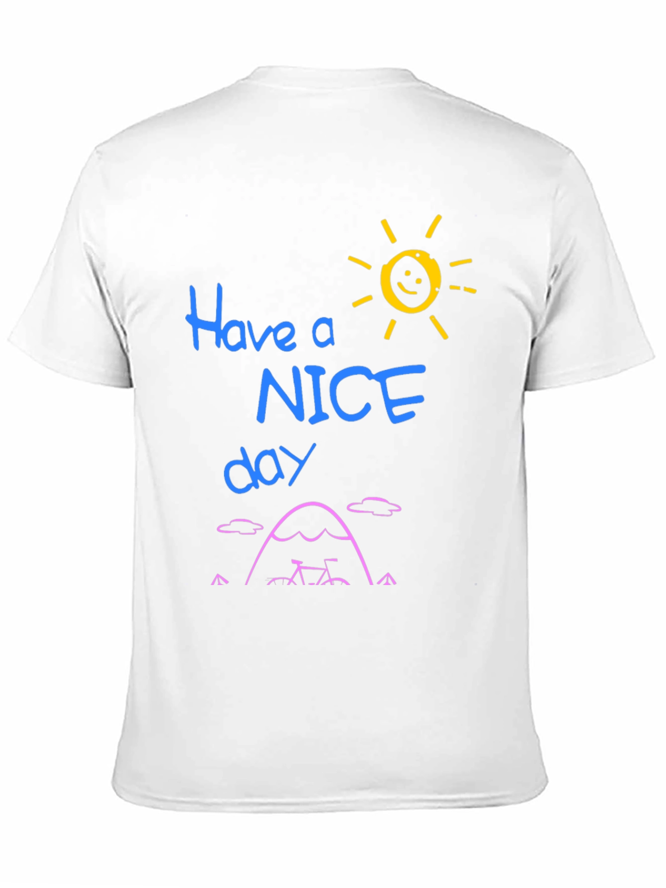 Black Have a Nice Day Graphic Tee - Black view 11