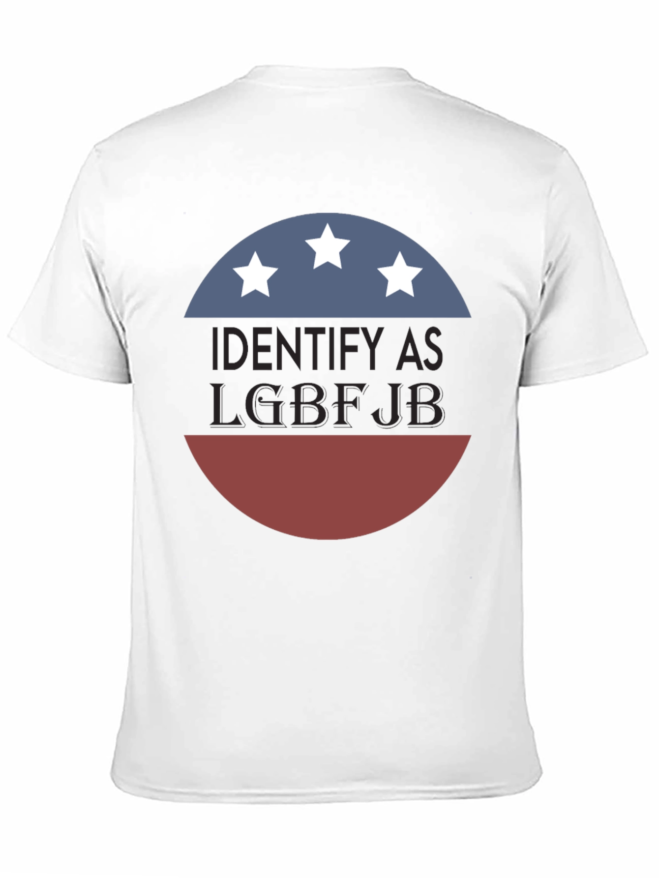 Black Identify As LGBFJB T-Shirt view 11