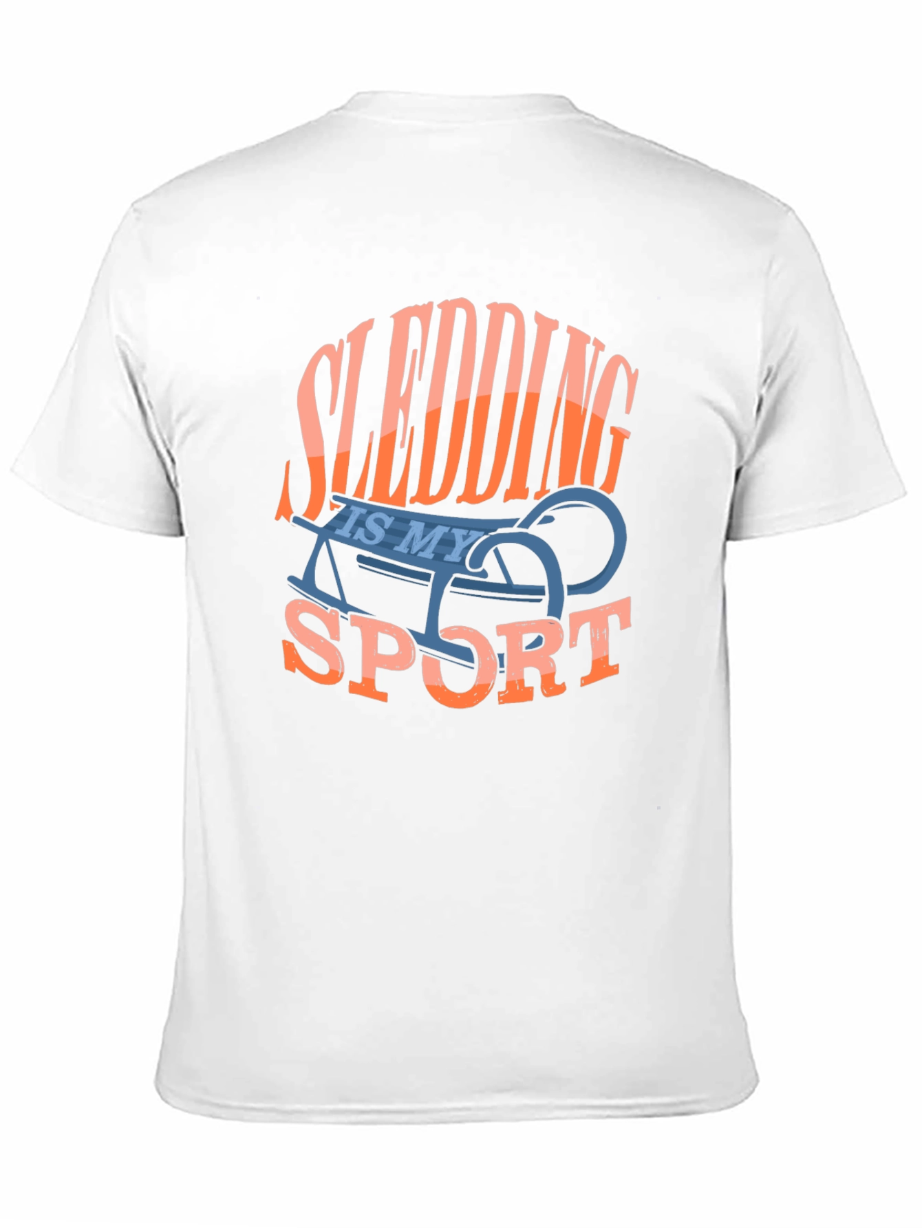 Black Sledding Is My Sport Graphic Tee view 11