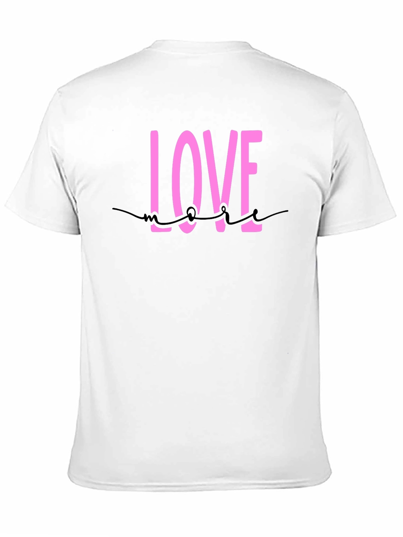 Black Love More Black Cotton Graphic Tee view 11
