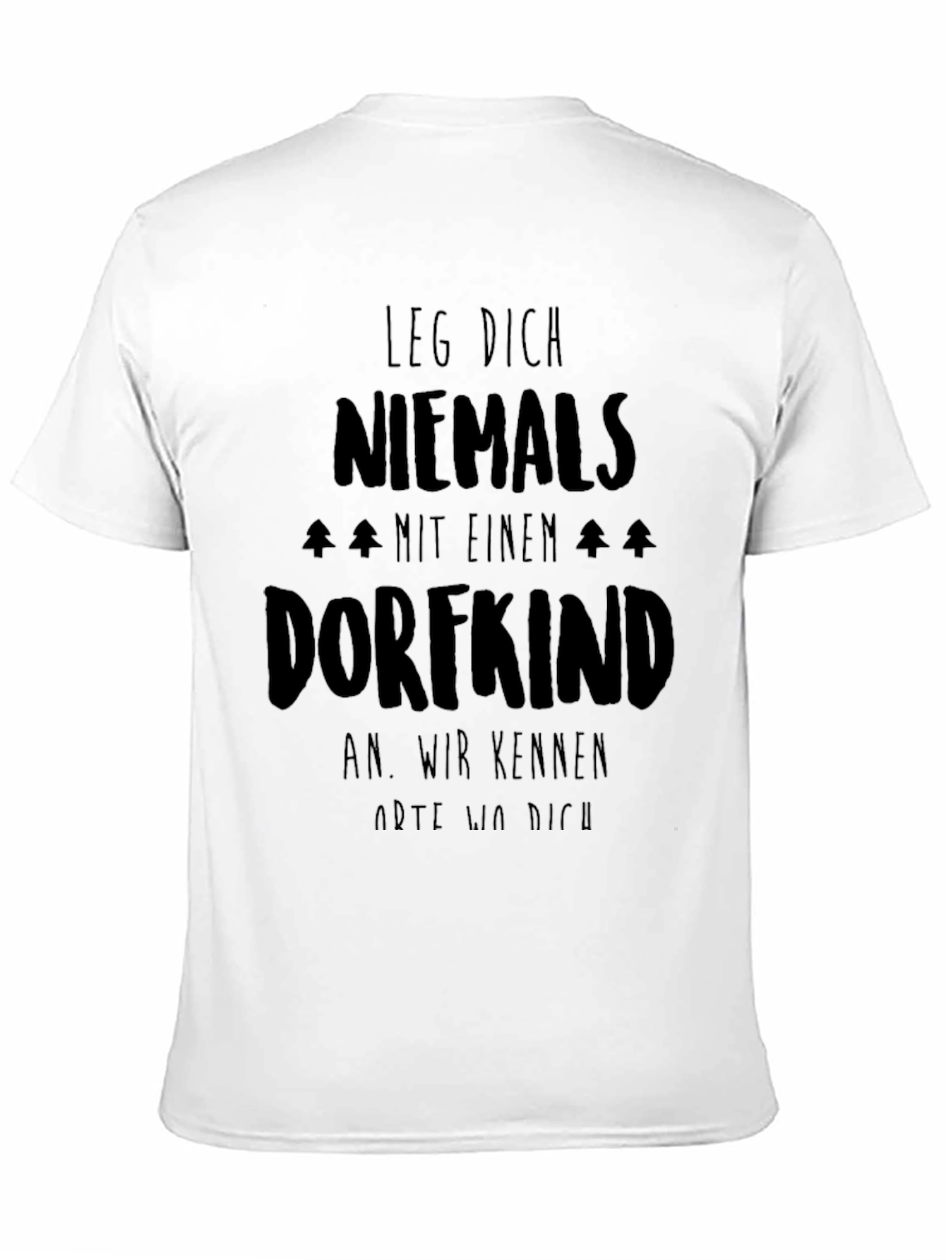 Black Leg Dich Niemals Dorfkind T-Shirt view 11