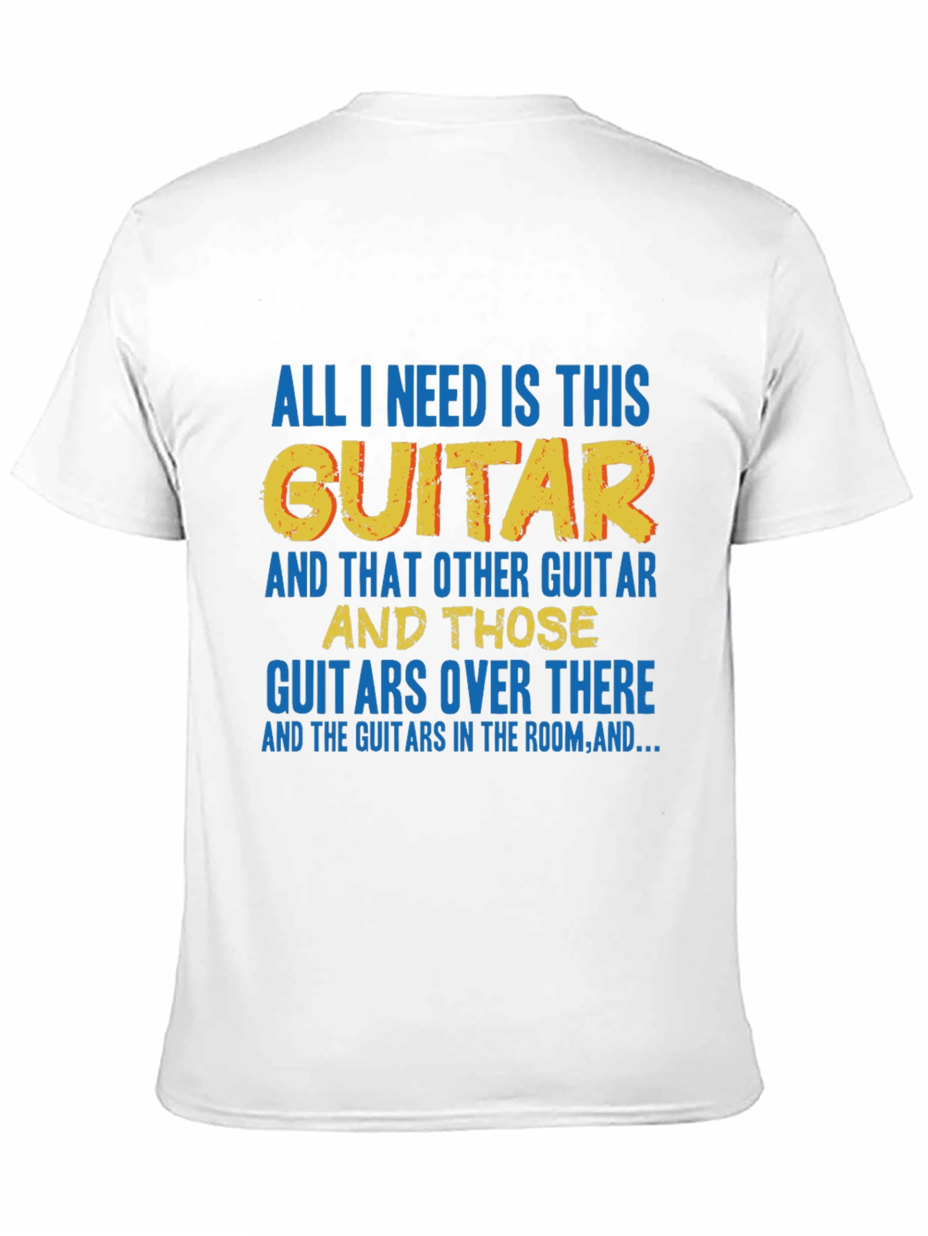 Black Guitar Lover T-Shirt view 11
