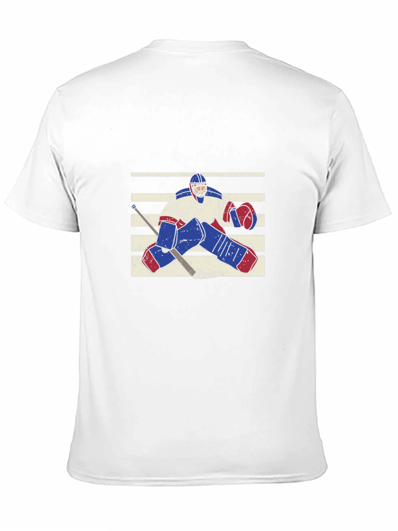 Black Hockey Goalie Graphic T-Shirt view 11