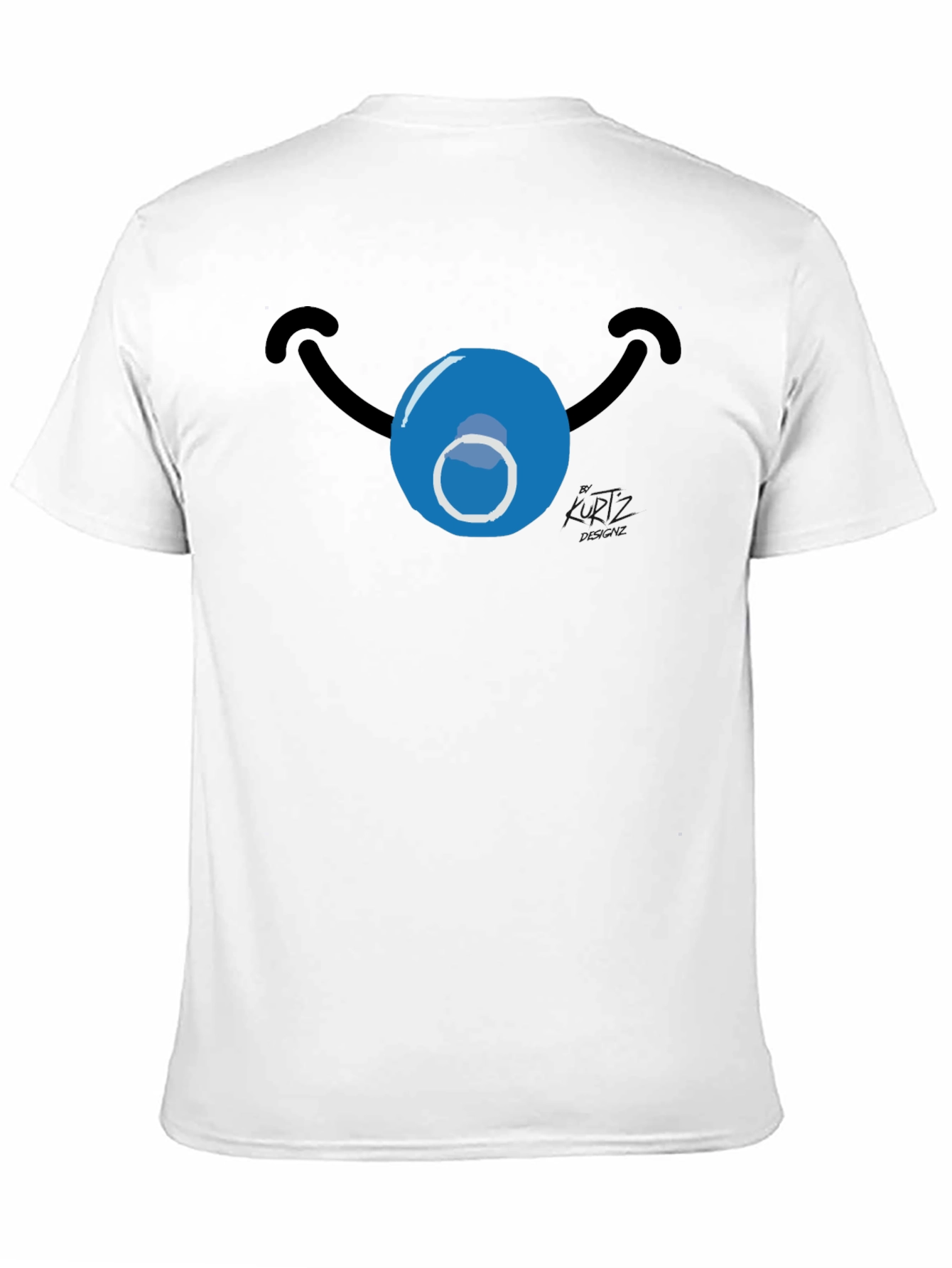 Black Funny Clown Face T-Shirt - Novelty Graphic Tee view 11