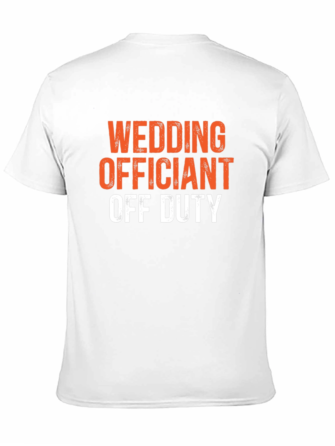 Black Wedding Officiant Off Duty Black Graphic T-Shirt view 11