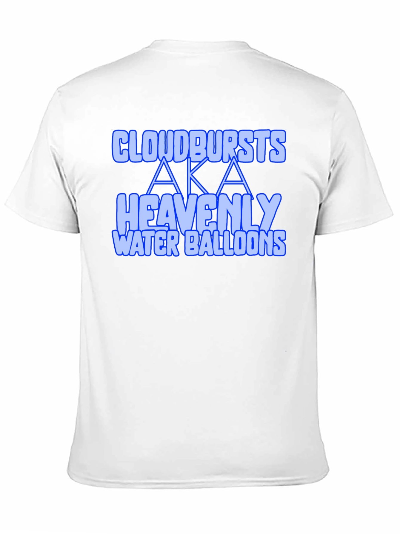 Black Cloudbursts AKA Heavenly Water Balloons Graphic Tee view 11