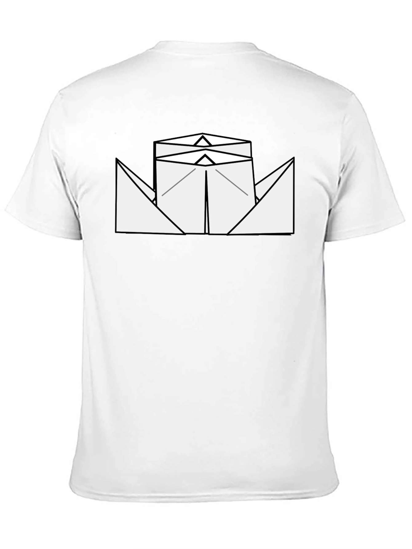Black Paper Boat Graphic Tee - Black view 11