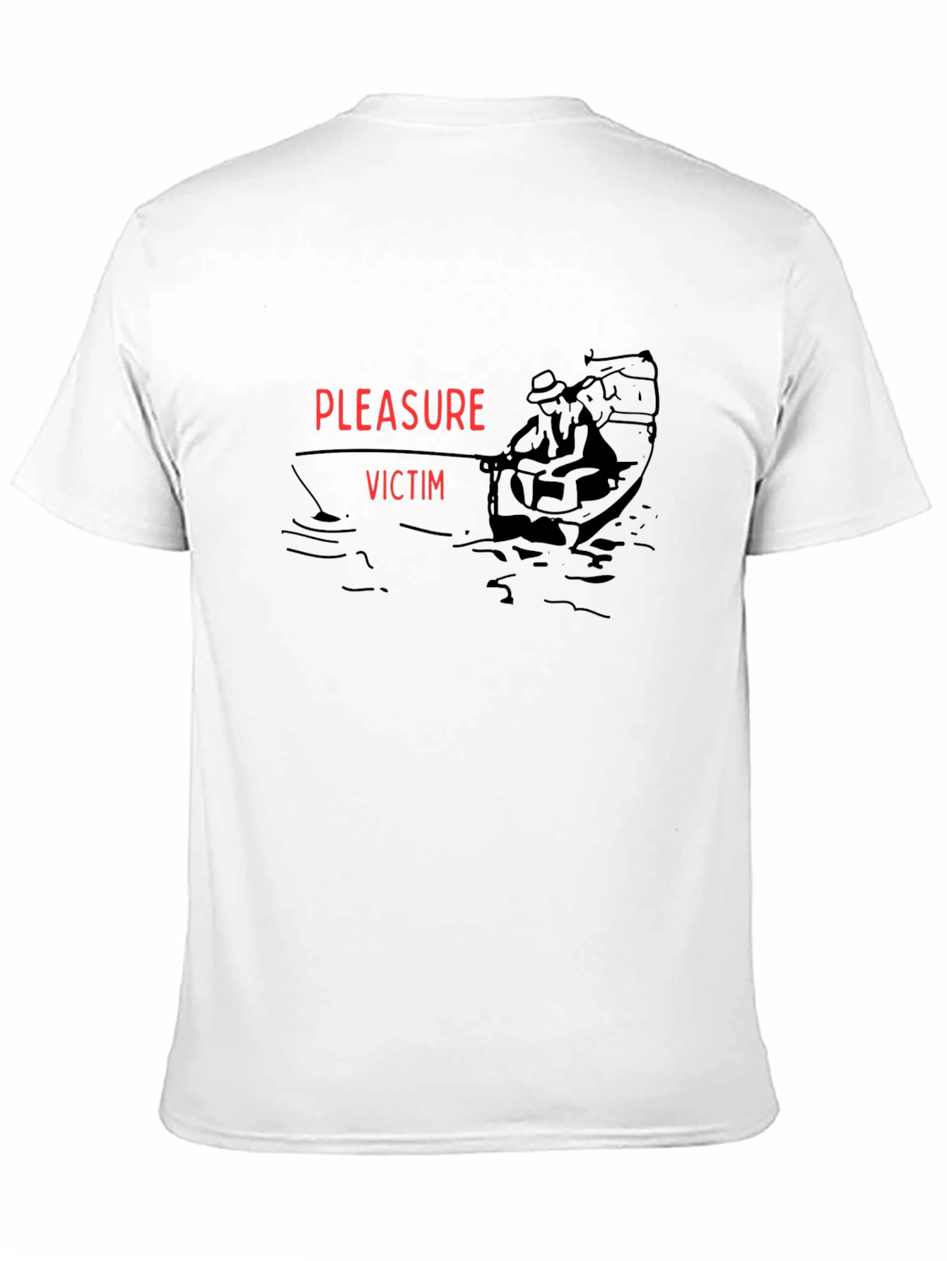 Black Pleasure Victim Graphic Tee - Black Cotton T-Shirt view 11