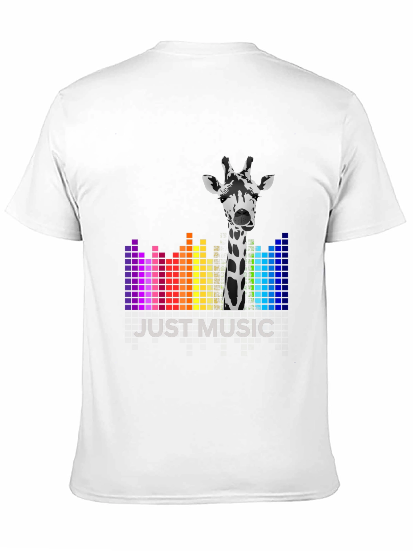 Black Just Music Giraffe Tee - Stylish Graphic T-Shirt view 11