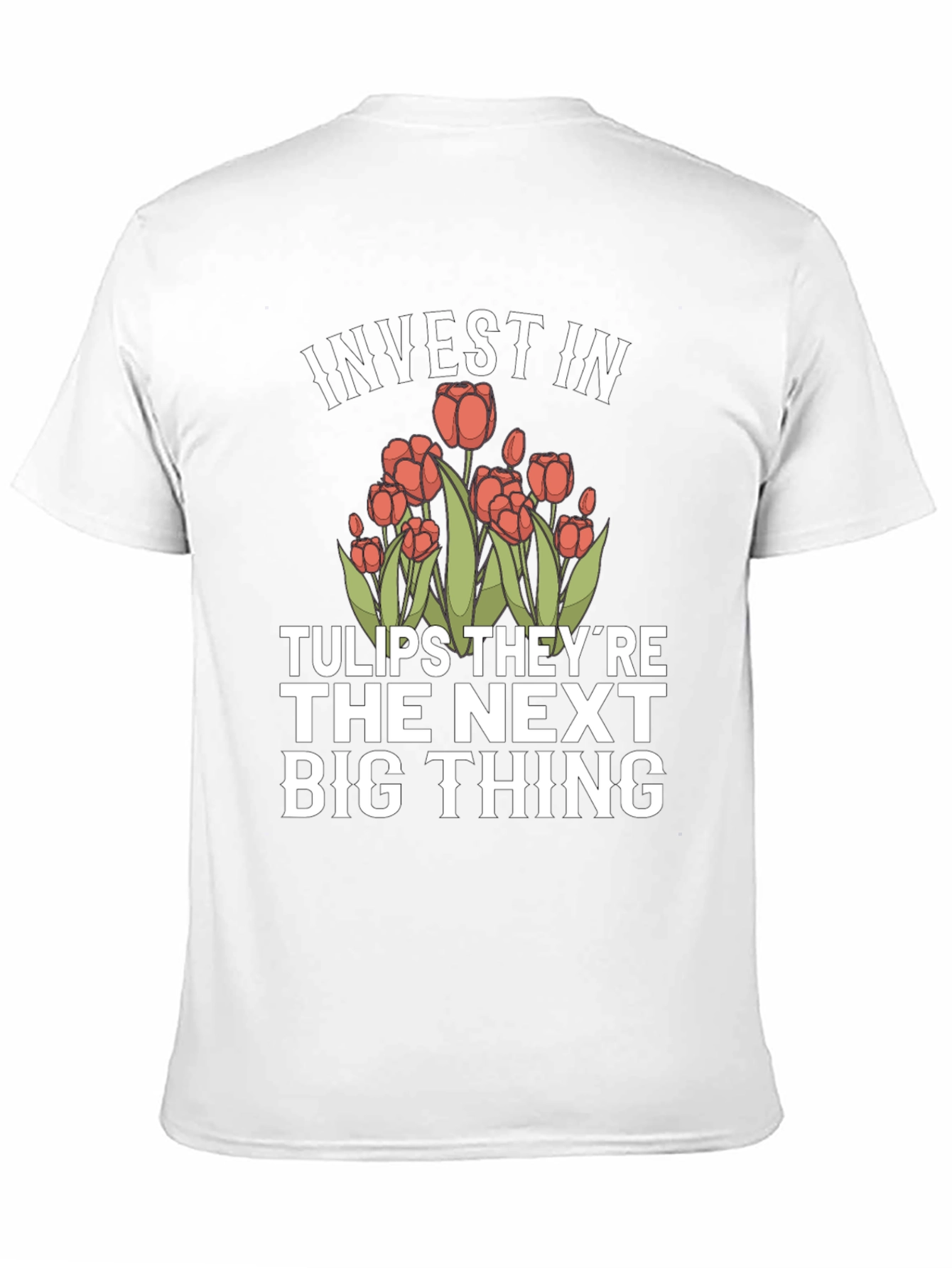 Black Invest in Tulips Graphic T-Shirt view 11