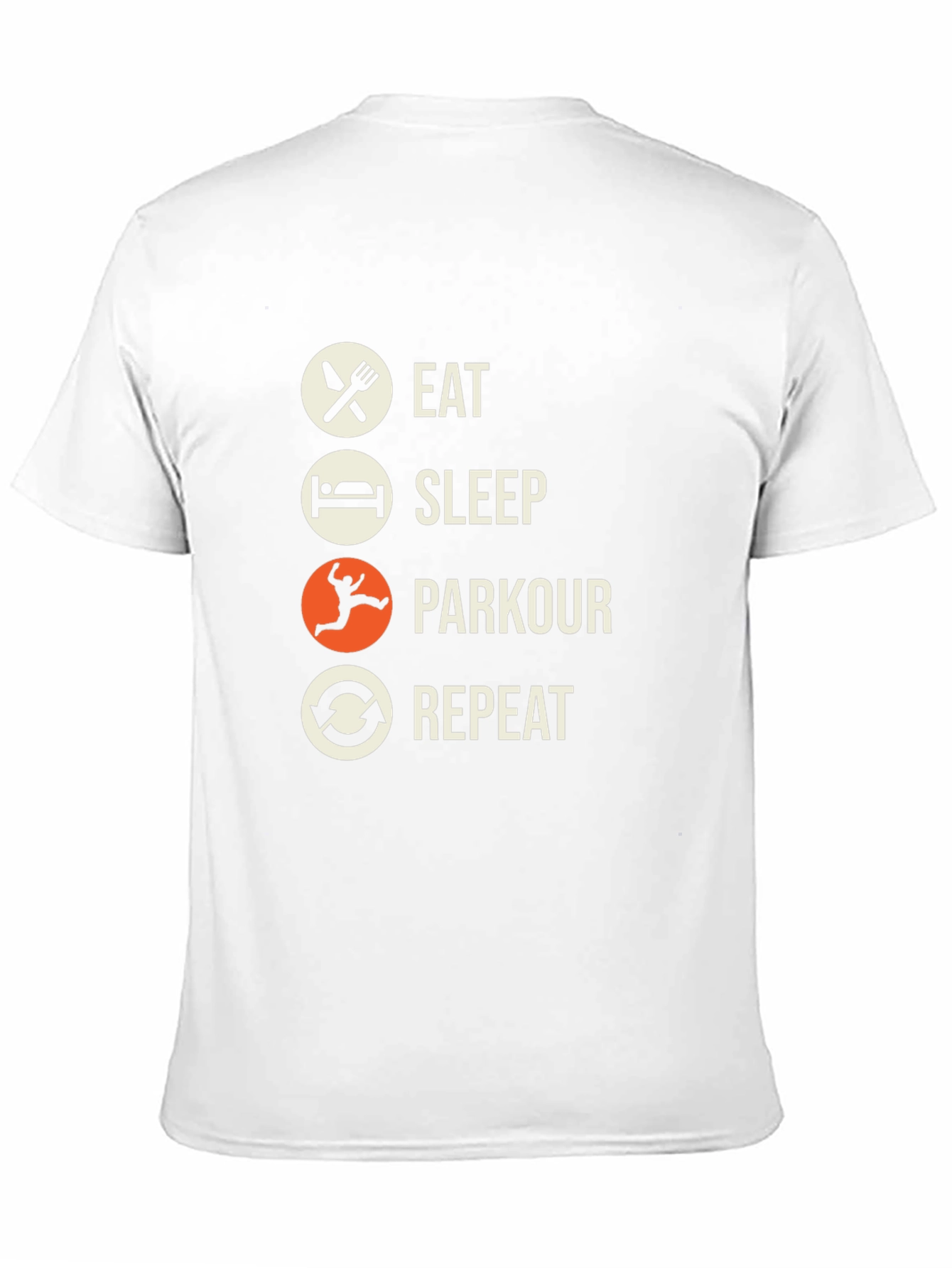 Black Eat Sleep Parkour Repeat T-Shirt view 11