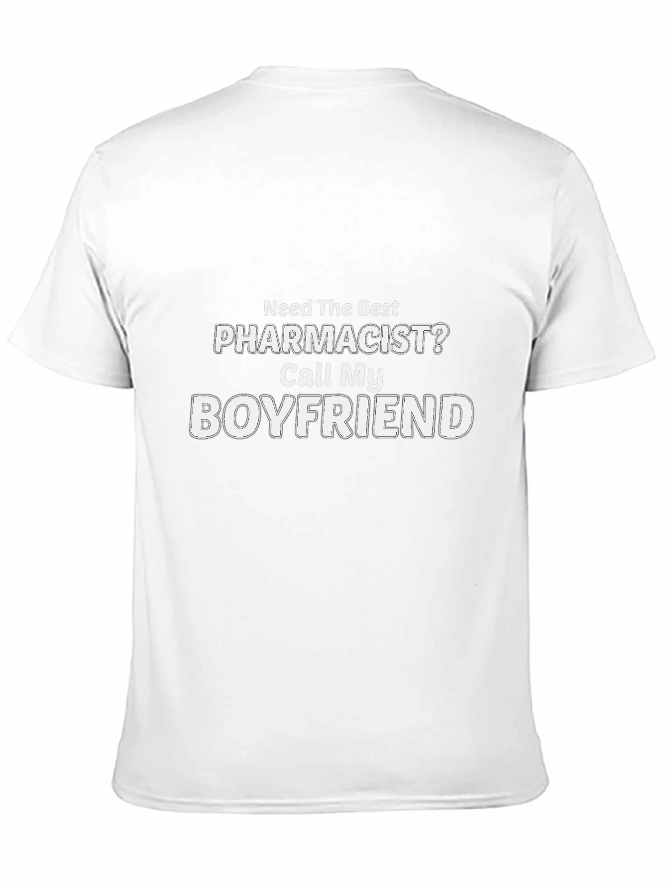 Black Pharmacist Boyfriend T-Shirt - Funny Gift for Pharmacist's Partner view 11