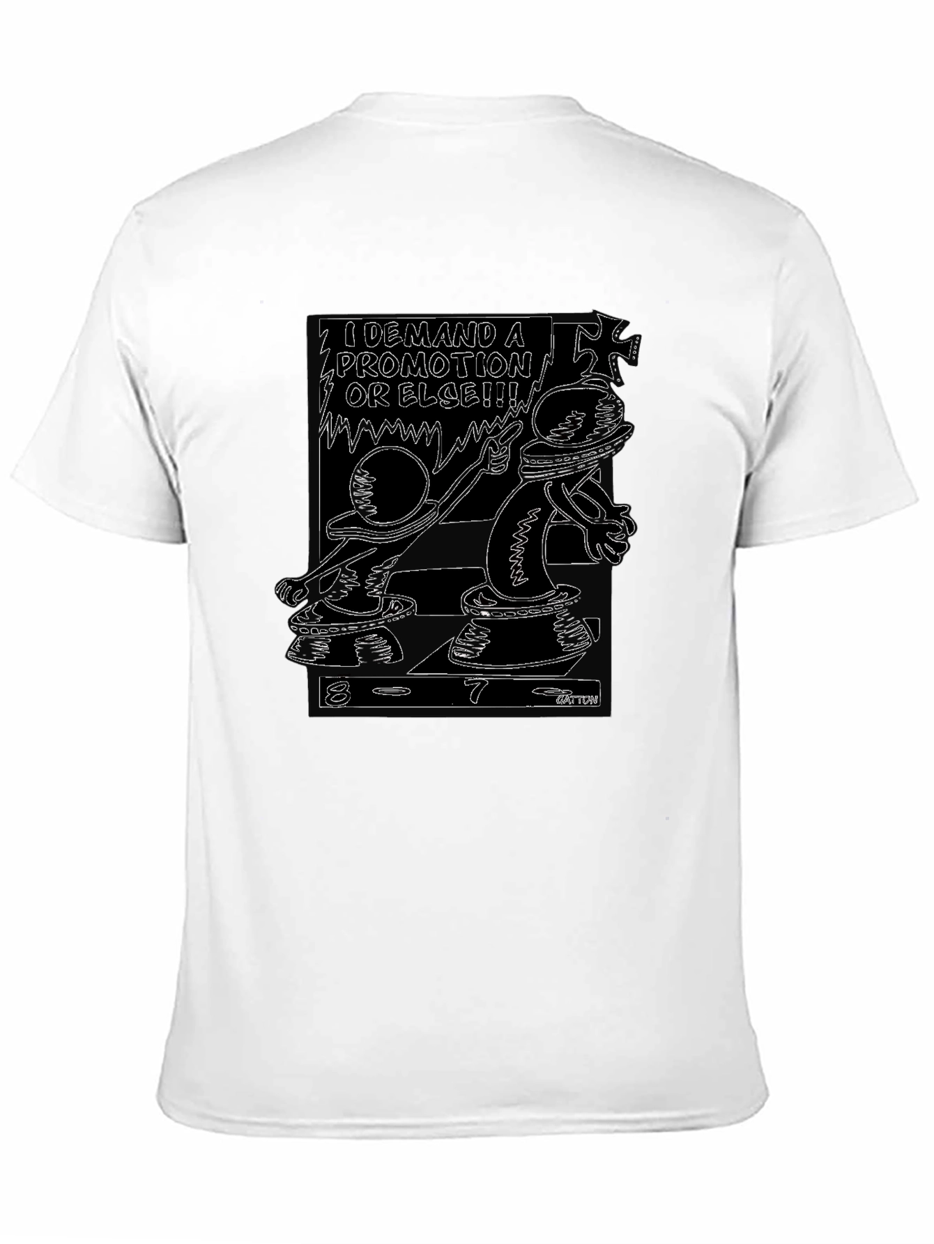 Black Demand A Promotion Black T-Shirt view 11