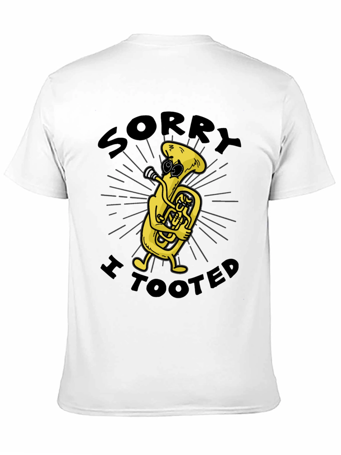 Black Sorry I Tooted Tuba T-Shirt view 11