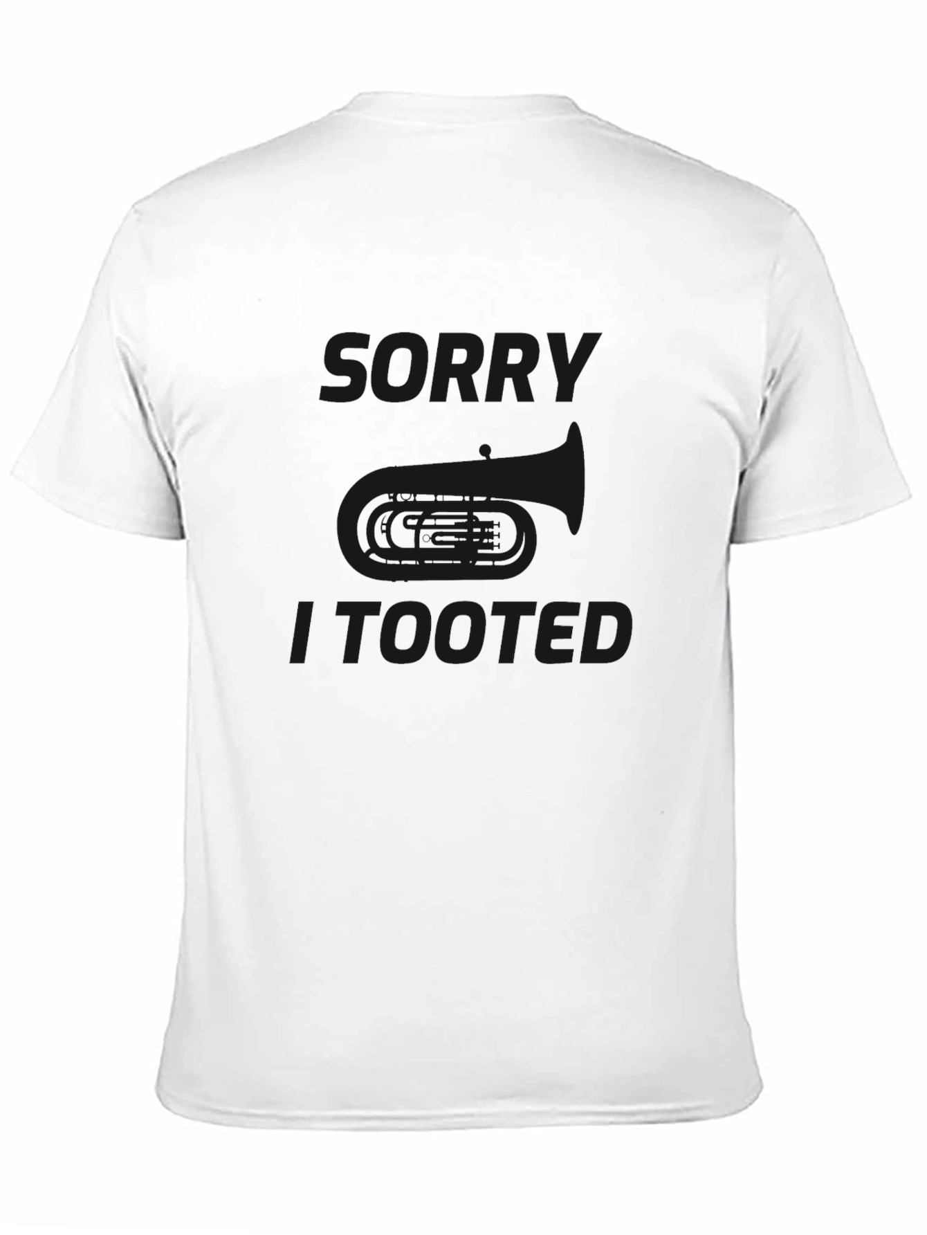 Black Sorry I Tooted Graphic T-Shirt view 11