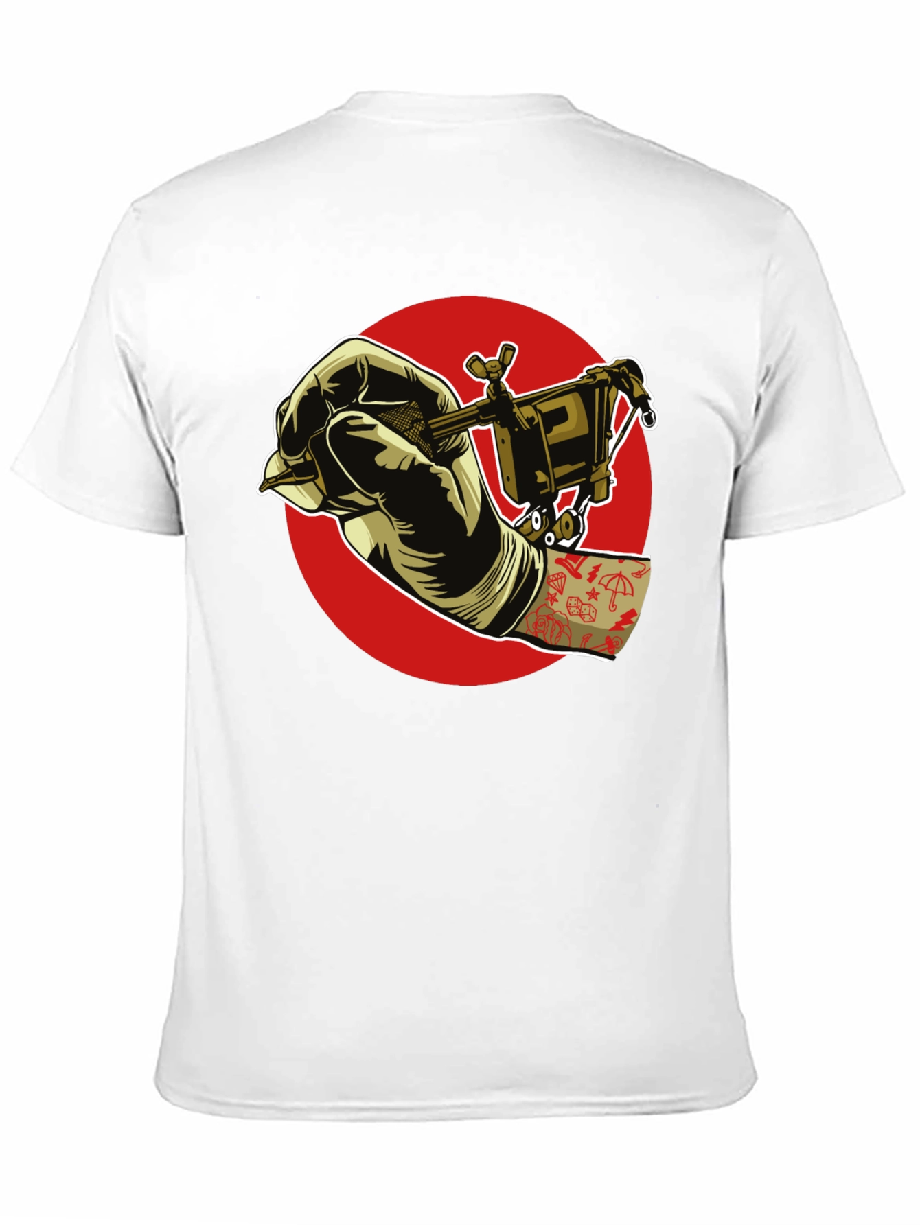 Black Tattoo Artist T-Shirt - Black Graphic Tee view 11