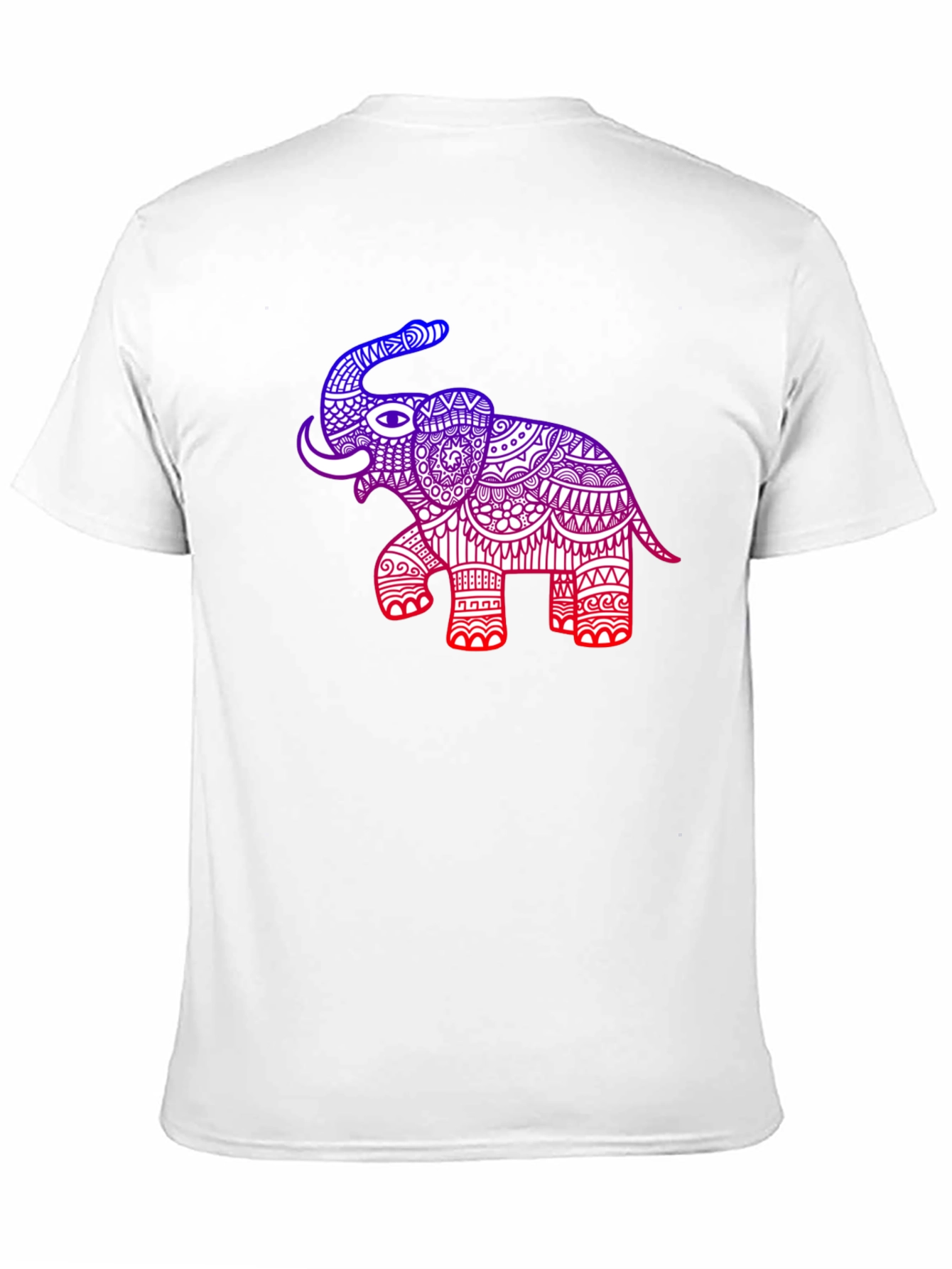 Black Elephant Graphic Tee - Black Cotton Blend Casual Shirt view 11