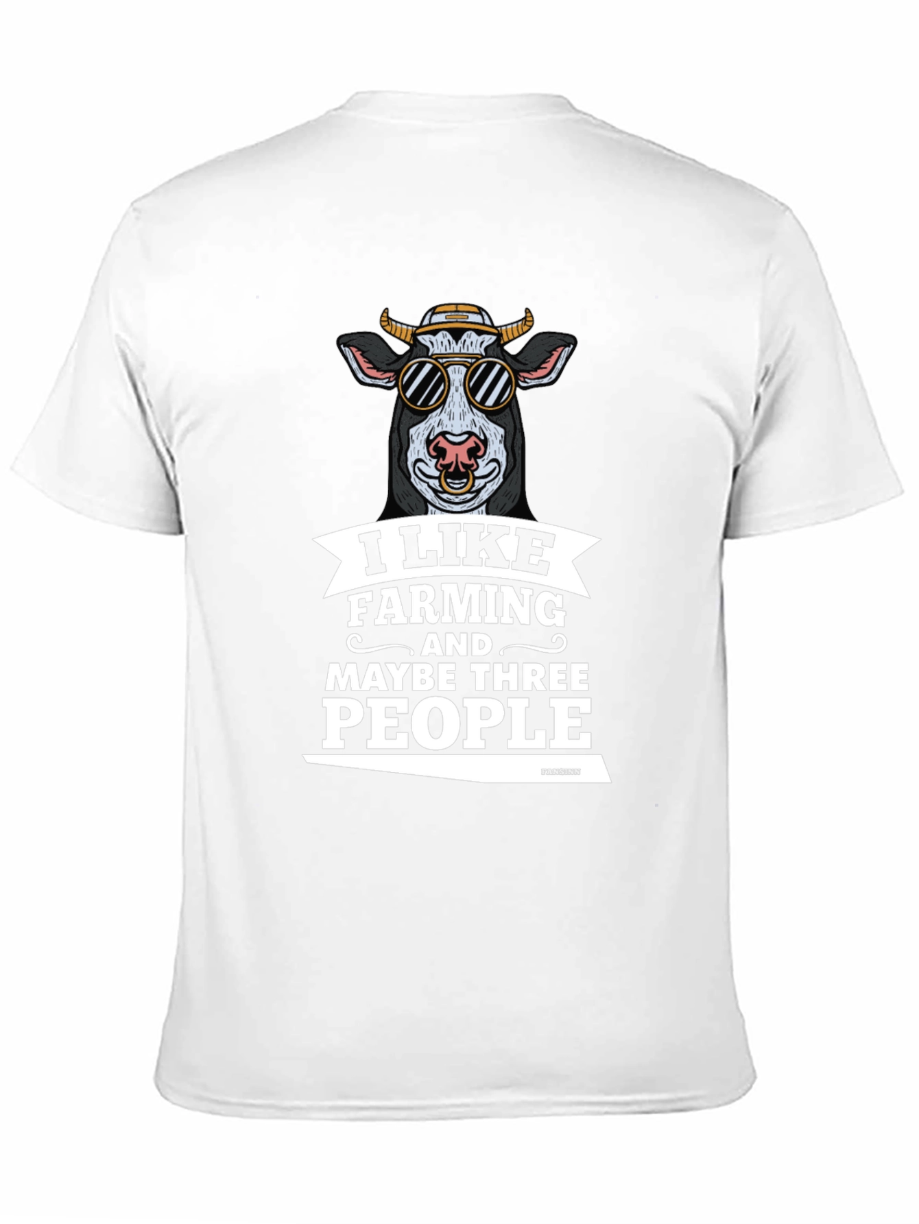 Black Farming Lover T-Shirt: Cool Cow Graphic Tee view 11