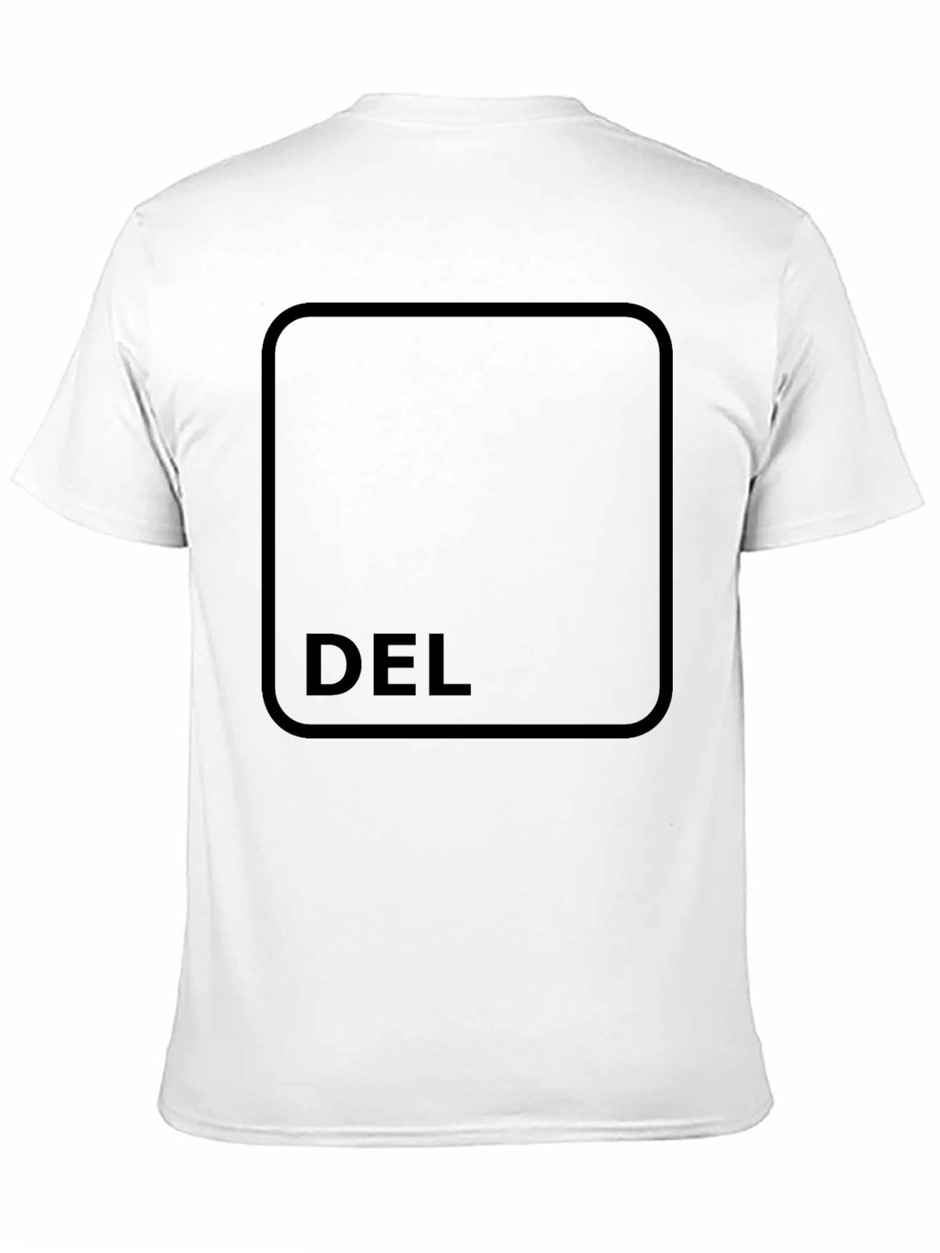 Black DEL Key Graphic Tee - Soft Black T-Shirt view 11