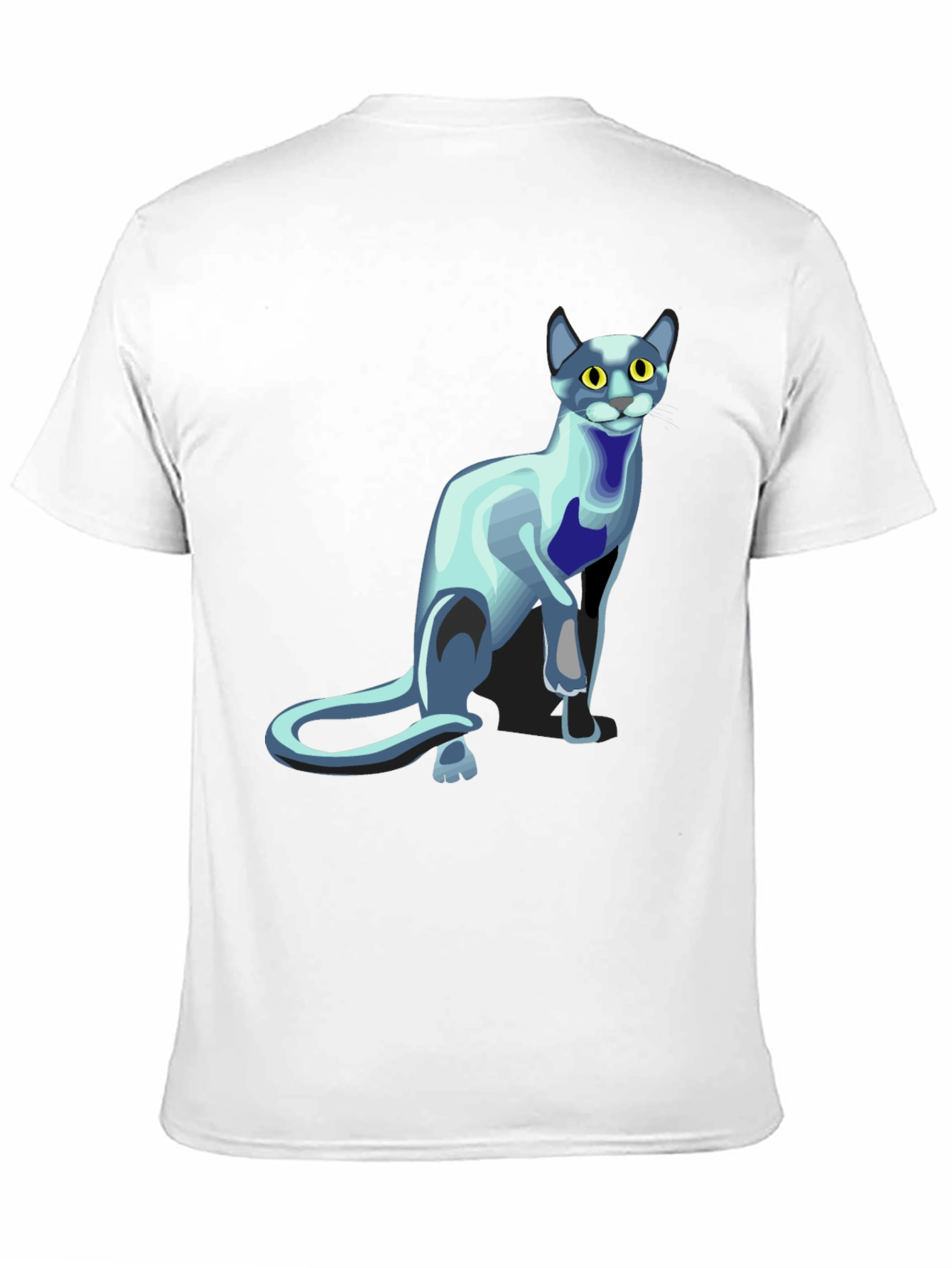 Black Cool Cat Graphic T-Shirt - Black view 11
