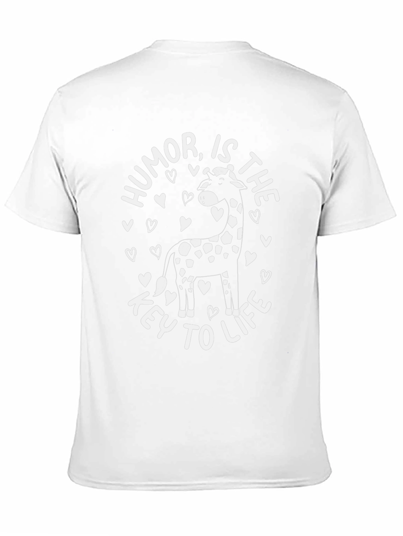 Black Humor Is The Key To Life Giraffe T-Shirt view 11