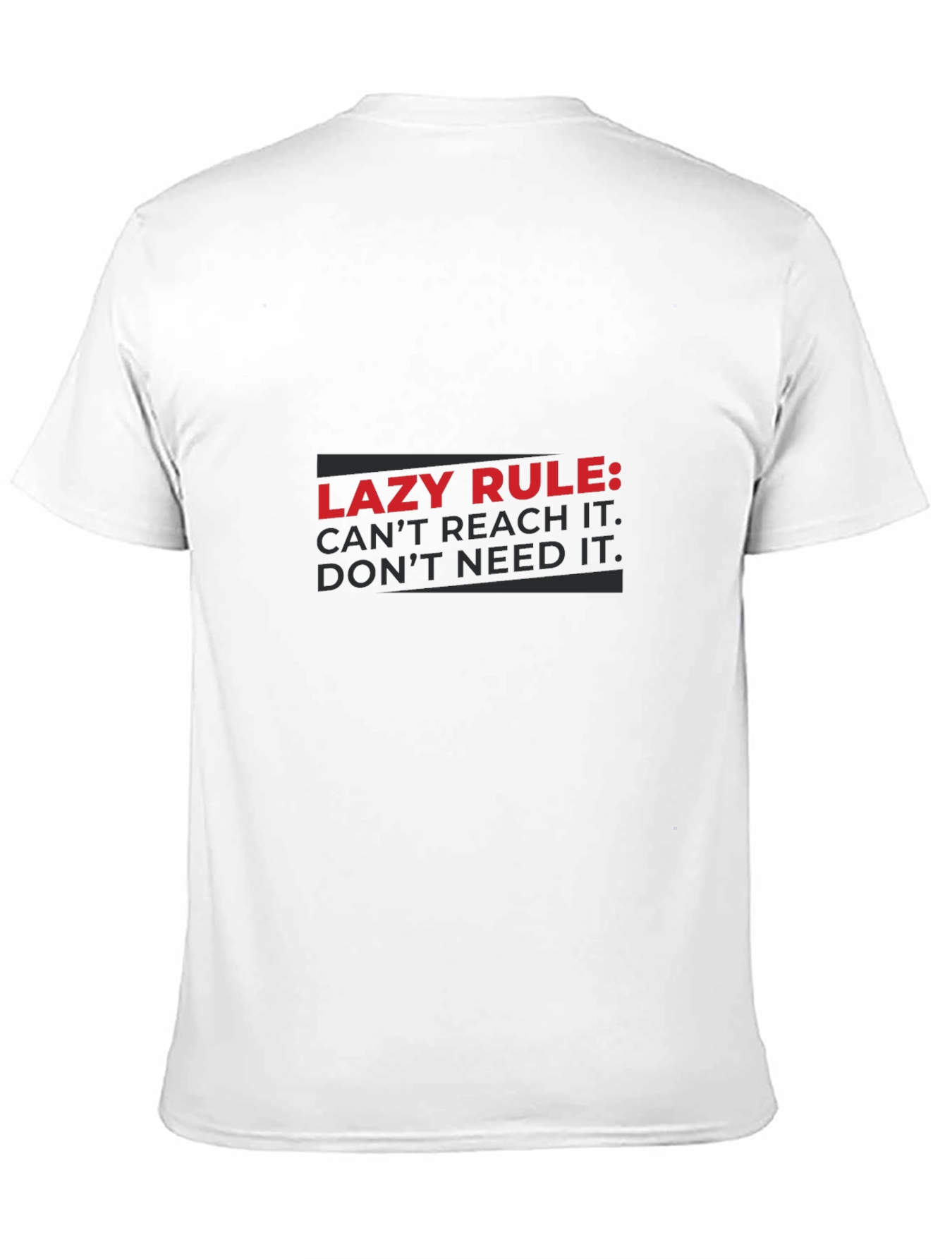Black Lazy Rule Graphic T-Shirt - Black view 11