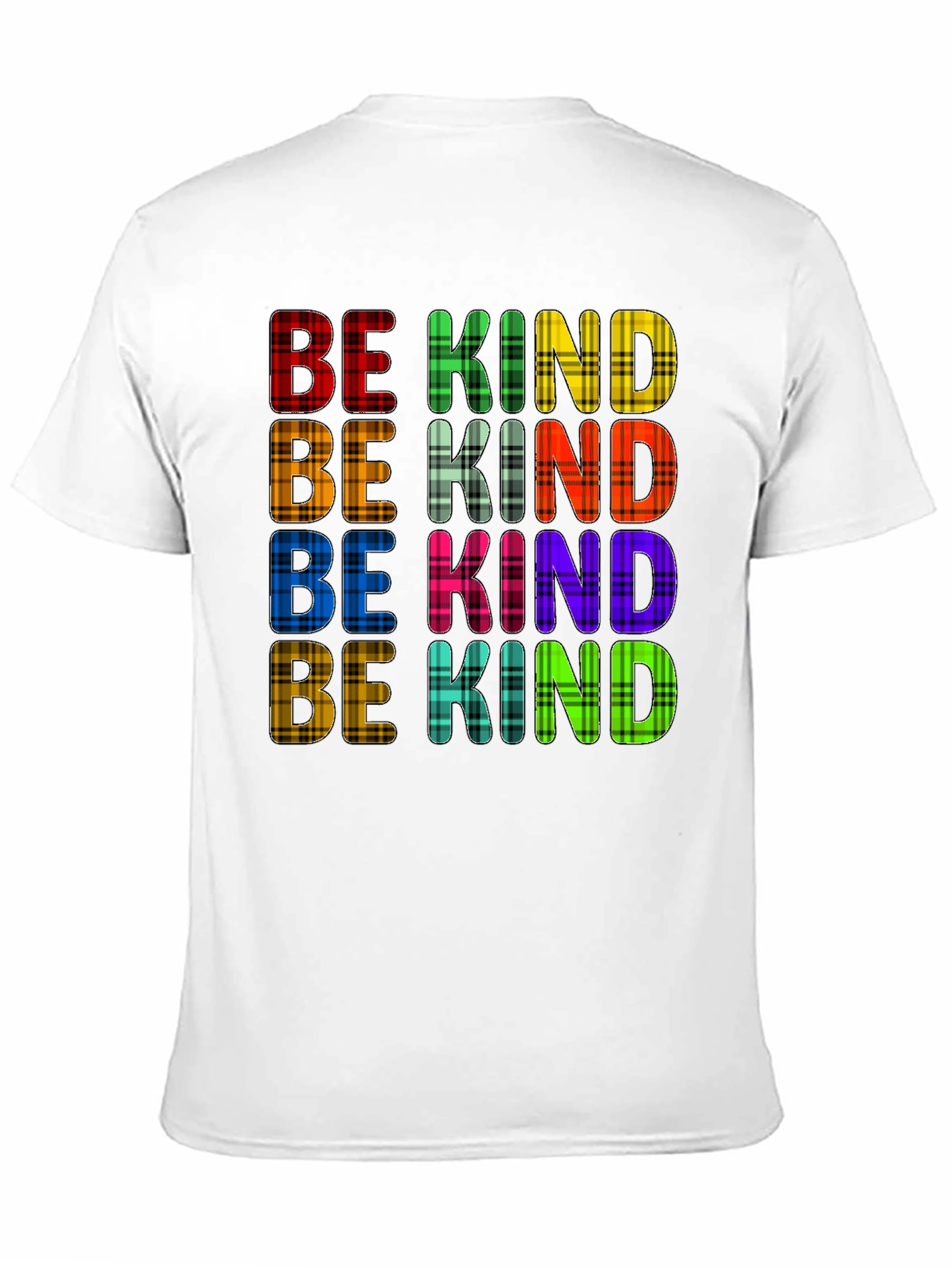 Black Be Kind Plaid Print Tee - Stylish Comfort view 11