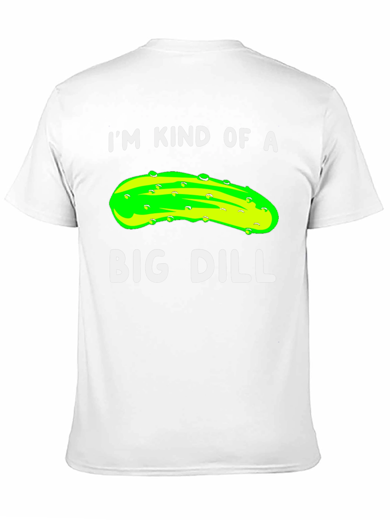 Black Big Dill T-Shirt Funny Pickle Pun Tee view 11