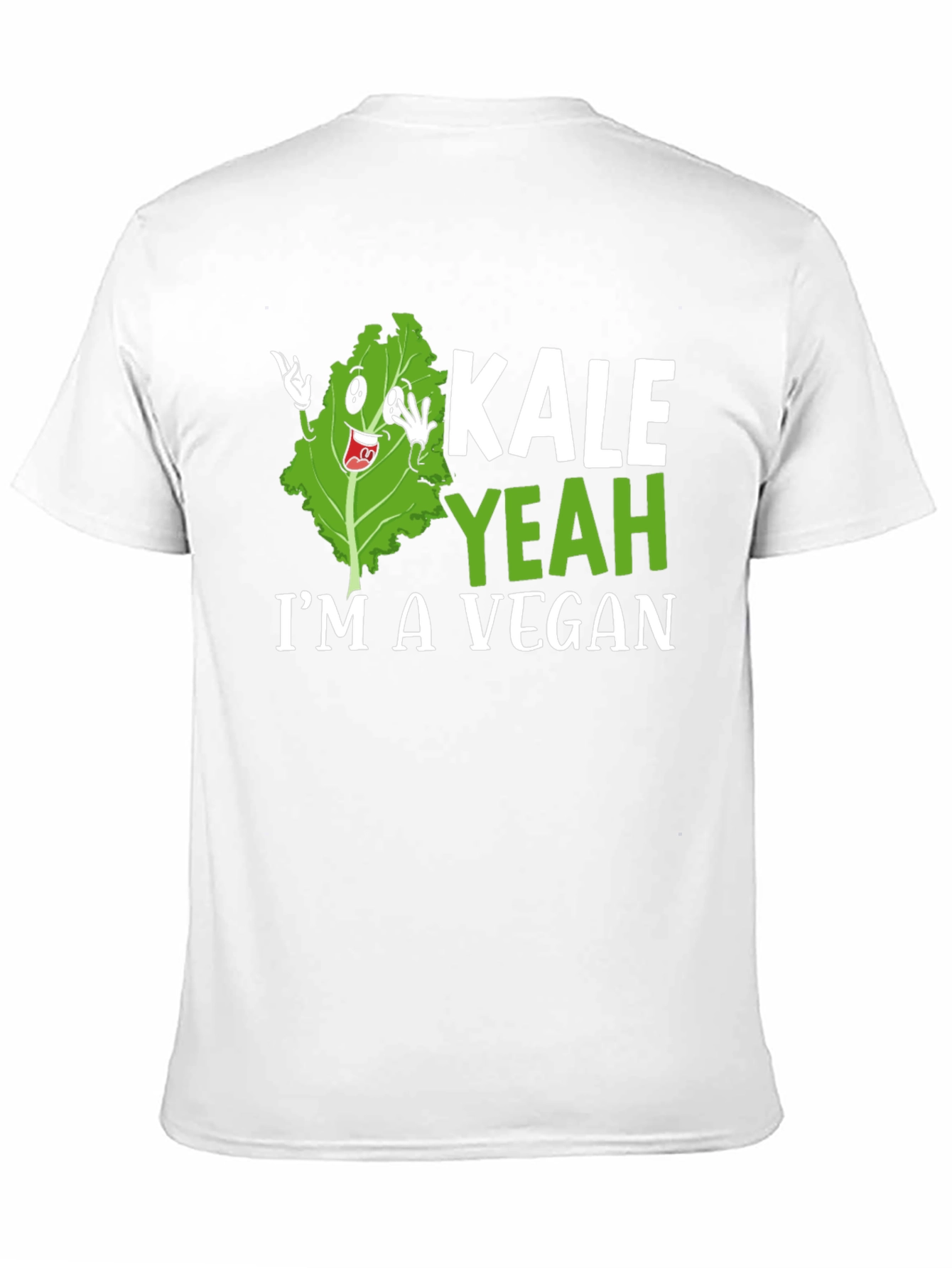 Black Kale Yeah I'm Vegan T-Shirt view 11